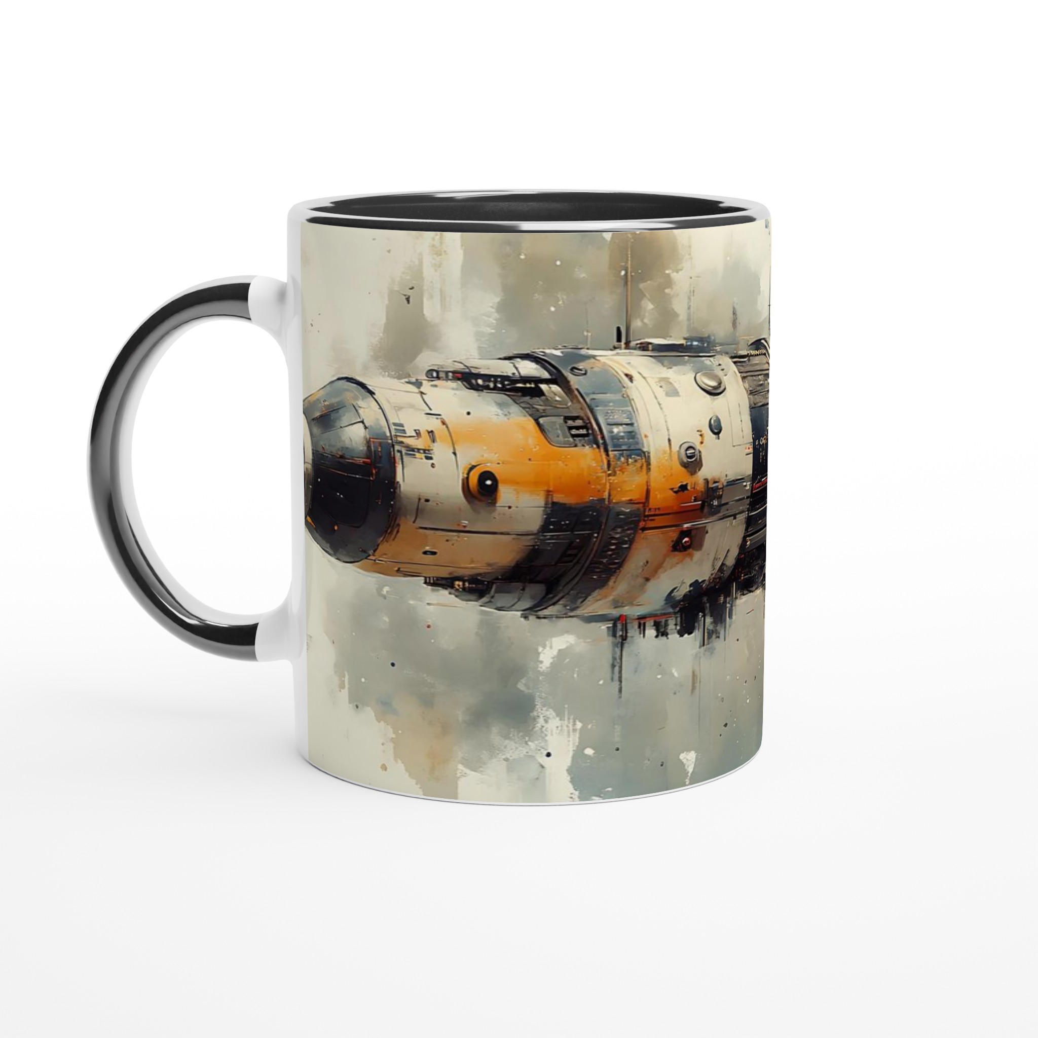 Space Voyage: Industriell Sci-Fi-Mugg i 11 oz Keramik – Välj Din Färg! 2 cd4a26f5-6b30-4e80-af9c-9bb29b320492