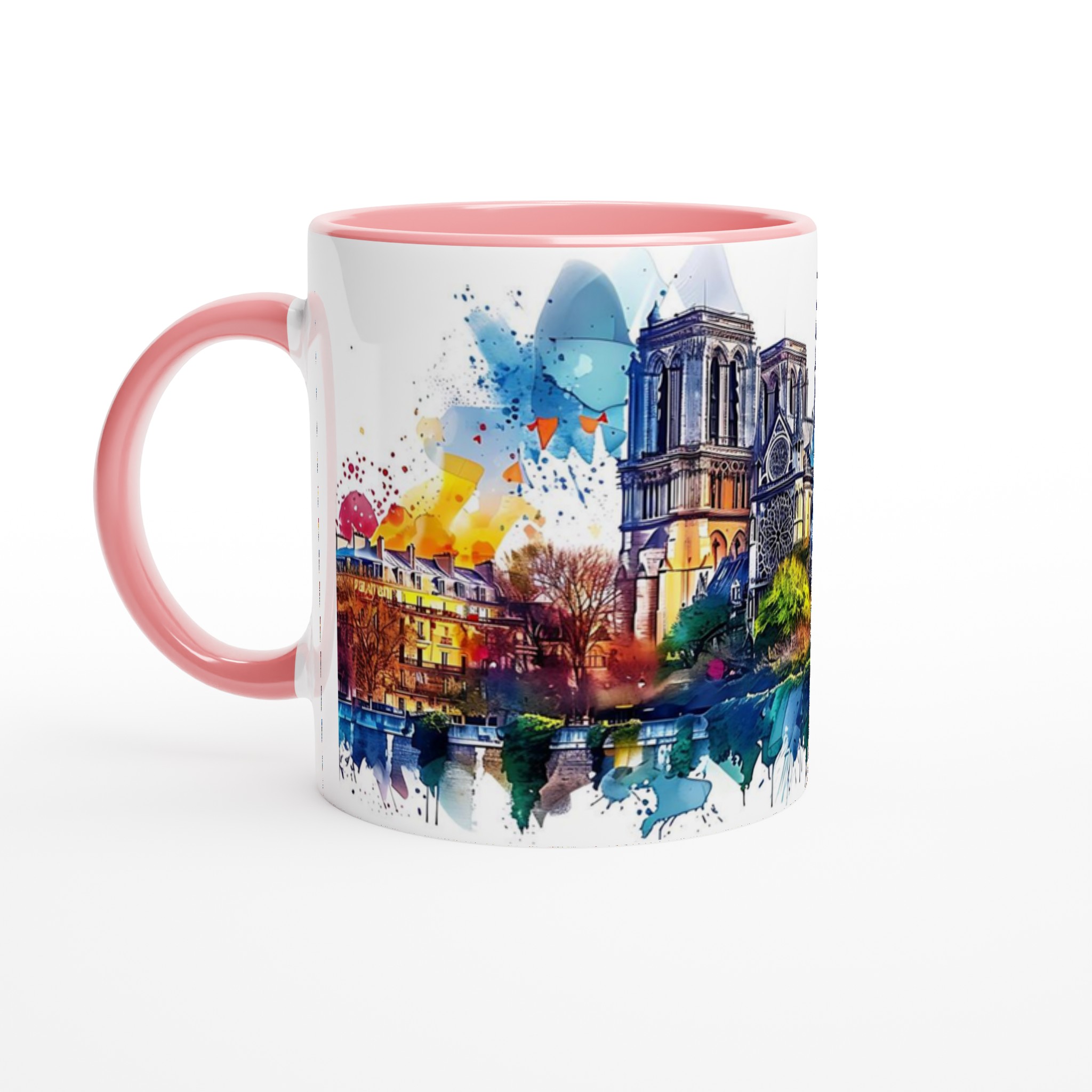 Färgsprakande Notre Dame Mugg – Akvarell Konstverk för Kaffeälskaren i 7 Nyanser 6 cd503926-f722-484e-a875-0c9d89a77d7b