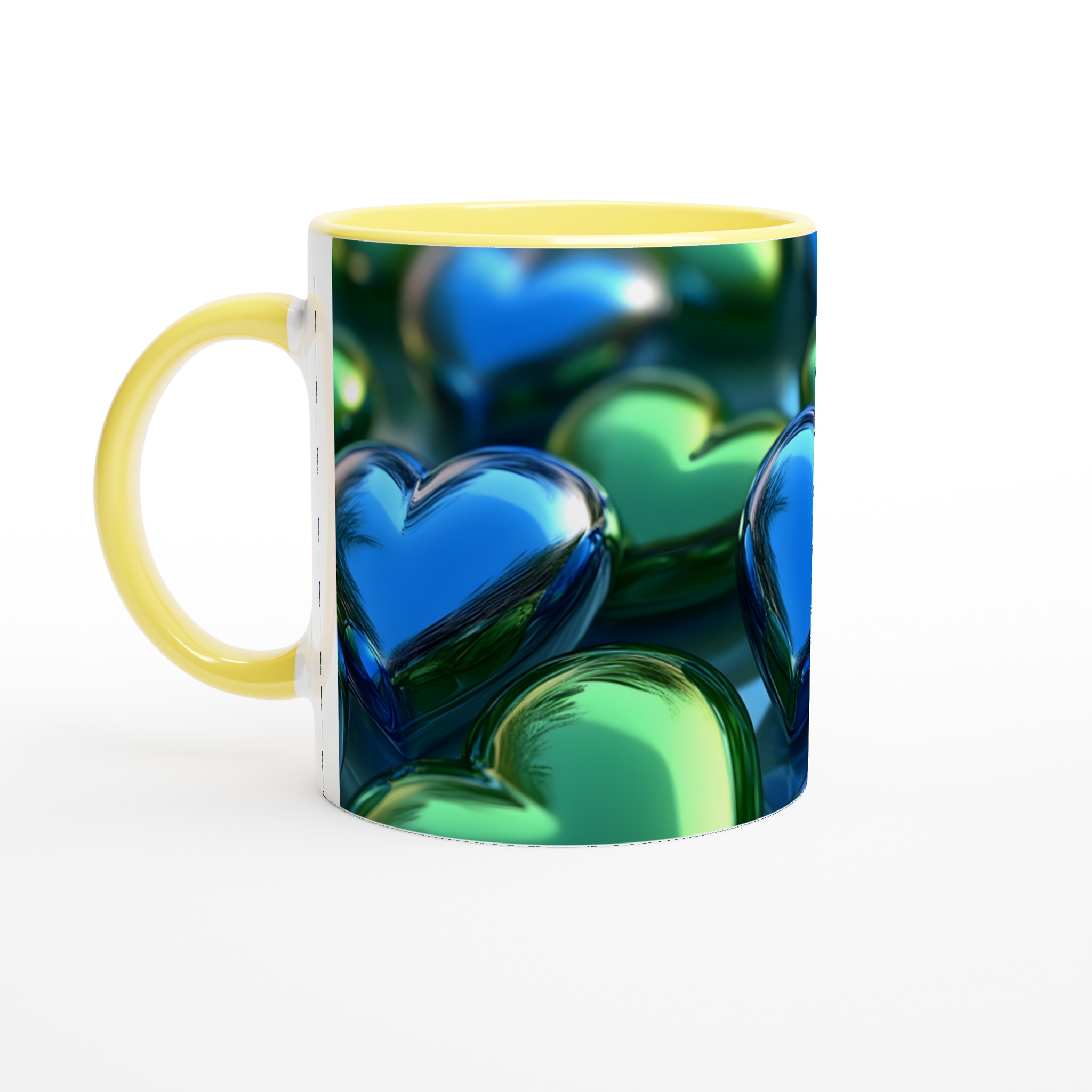Kärlek i Blått & Grönt: Personlig 11oz Keramisk Mugg 5 cd7ab117-7289-4cb9-b786-06201f64735f