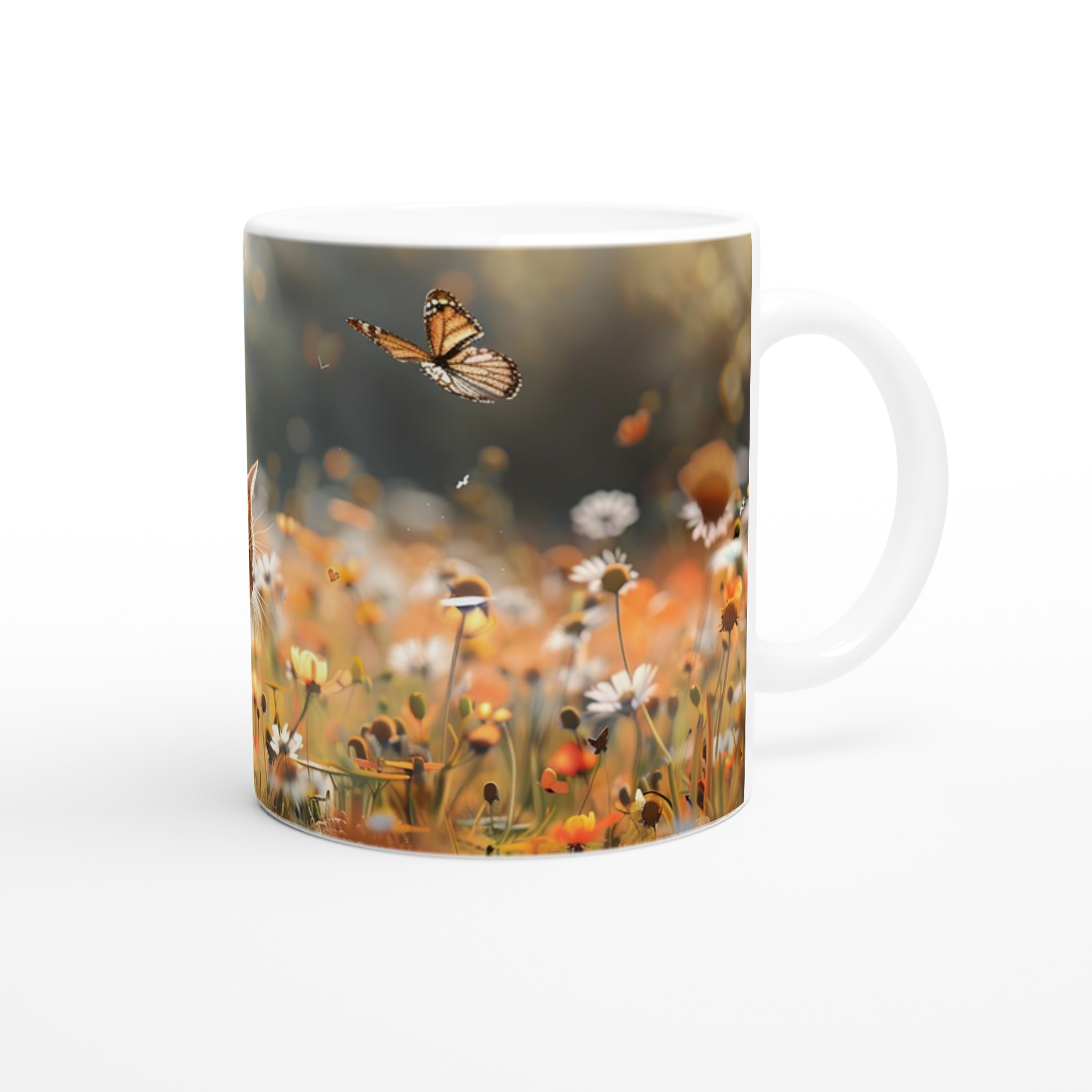 Katt & Fjäril - Magisk Keramikmugg i Solnedgångens Färger 9 cd7fff82-2291-4c20-b044-16fd5f895673