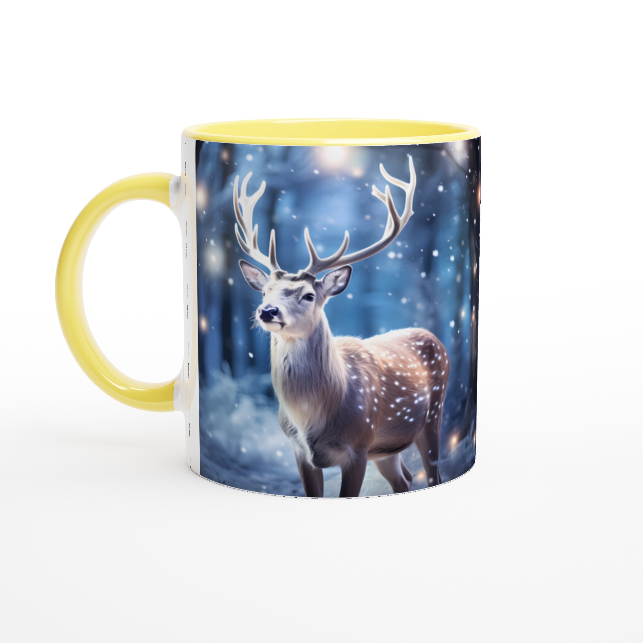 Magisk Vinterhjort 11oz Keramisk Mugg – Drick ditt kaffe i en förtrollad skog 5 cd99fffd-897a-4110-b419-85c0c17eb8a0