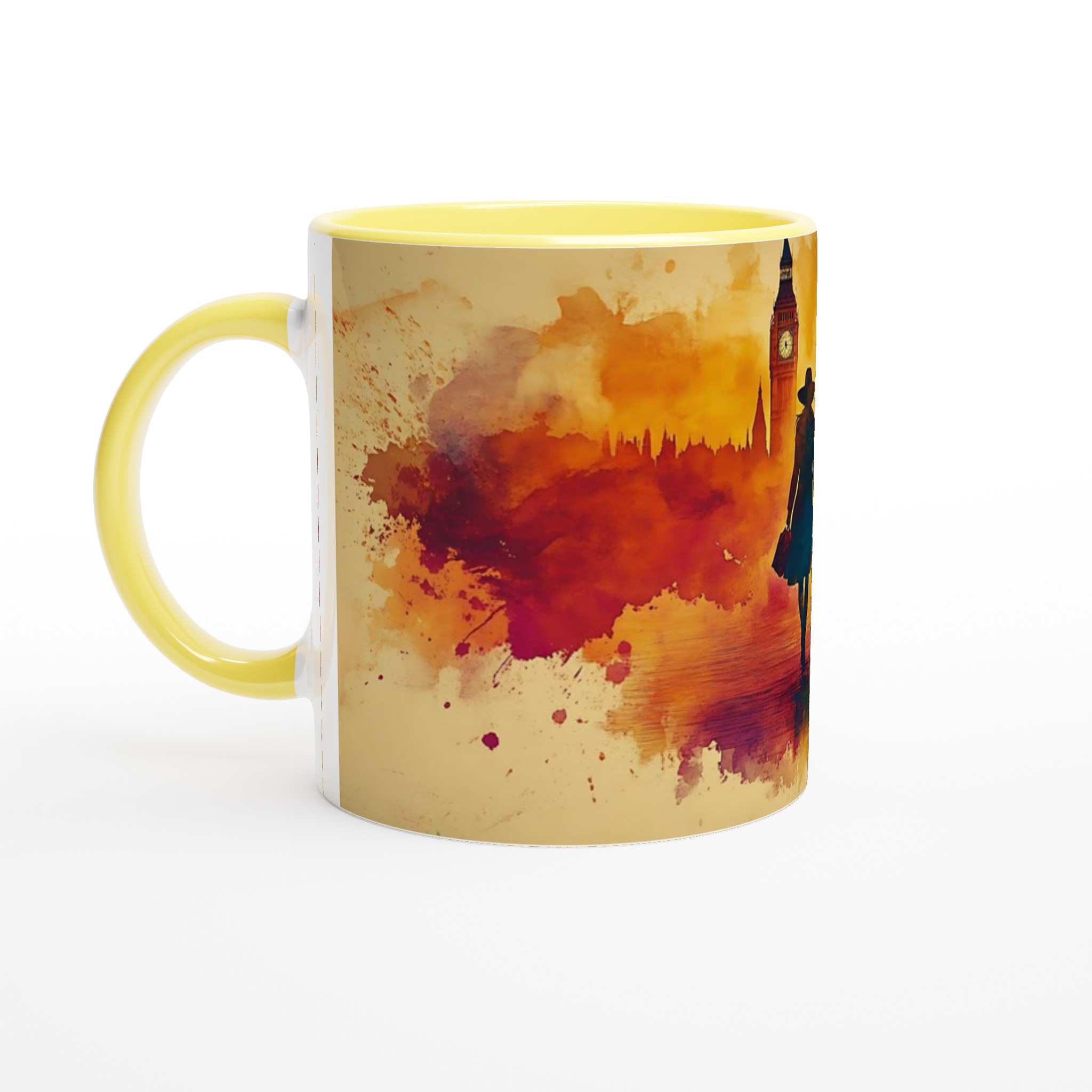 London Watercolor Romance: Konstnärlig 11oz Keramikmugg – Välj bland sju levande färger! 3 cdb4e61b-a399-488a-a0cf-6c4482e27d93