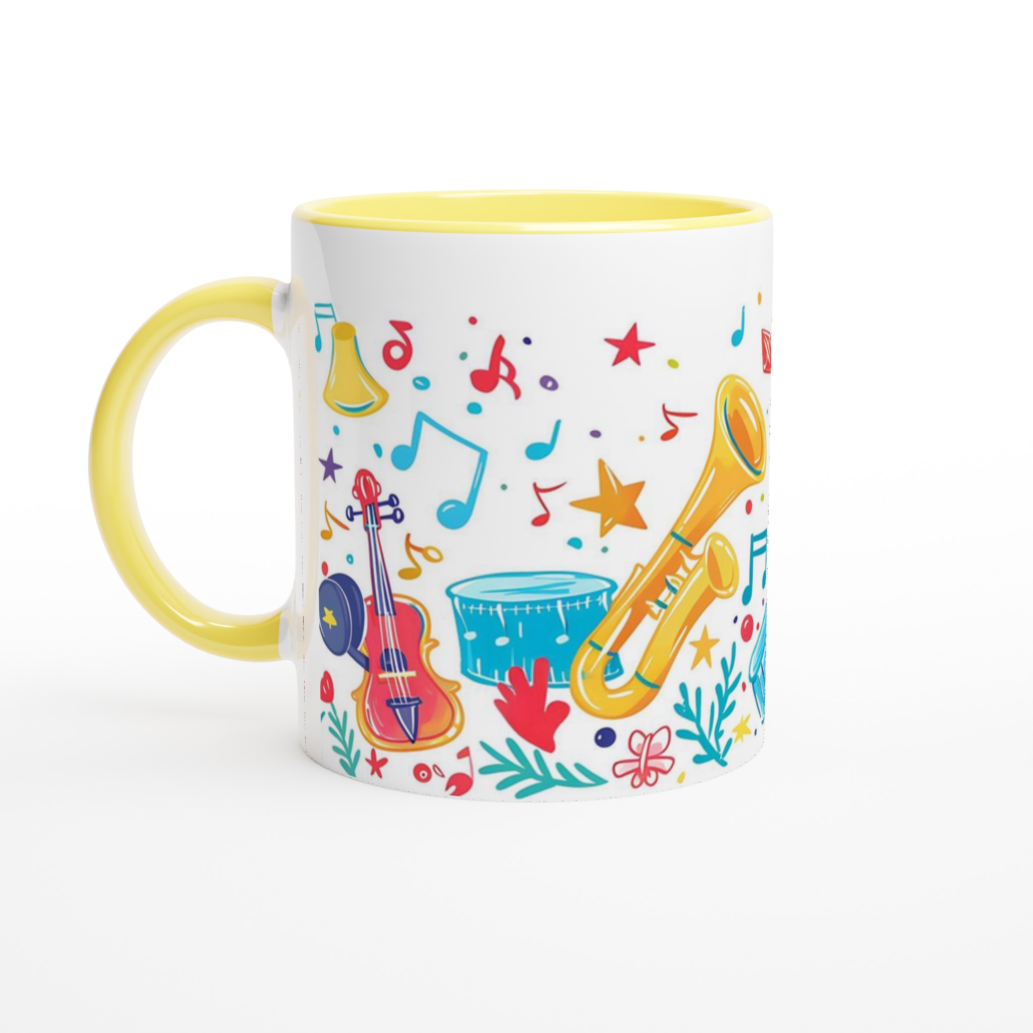 Musikalisk Magi Keramikmugg – Färgglad Design för Kaffeälskare i 7 Levande Nyanser 5 cde38c33-c6a7-42e3-a217-a70602a21a35