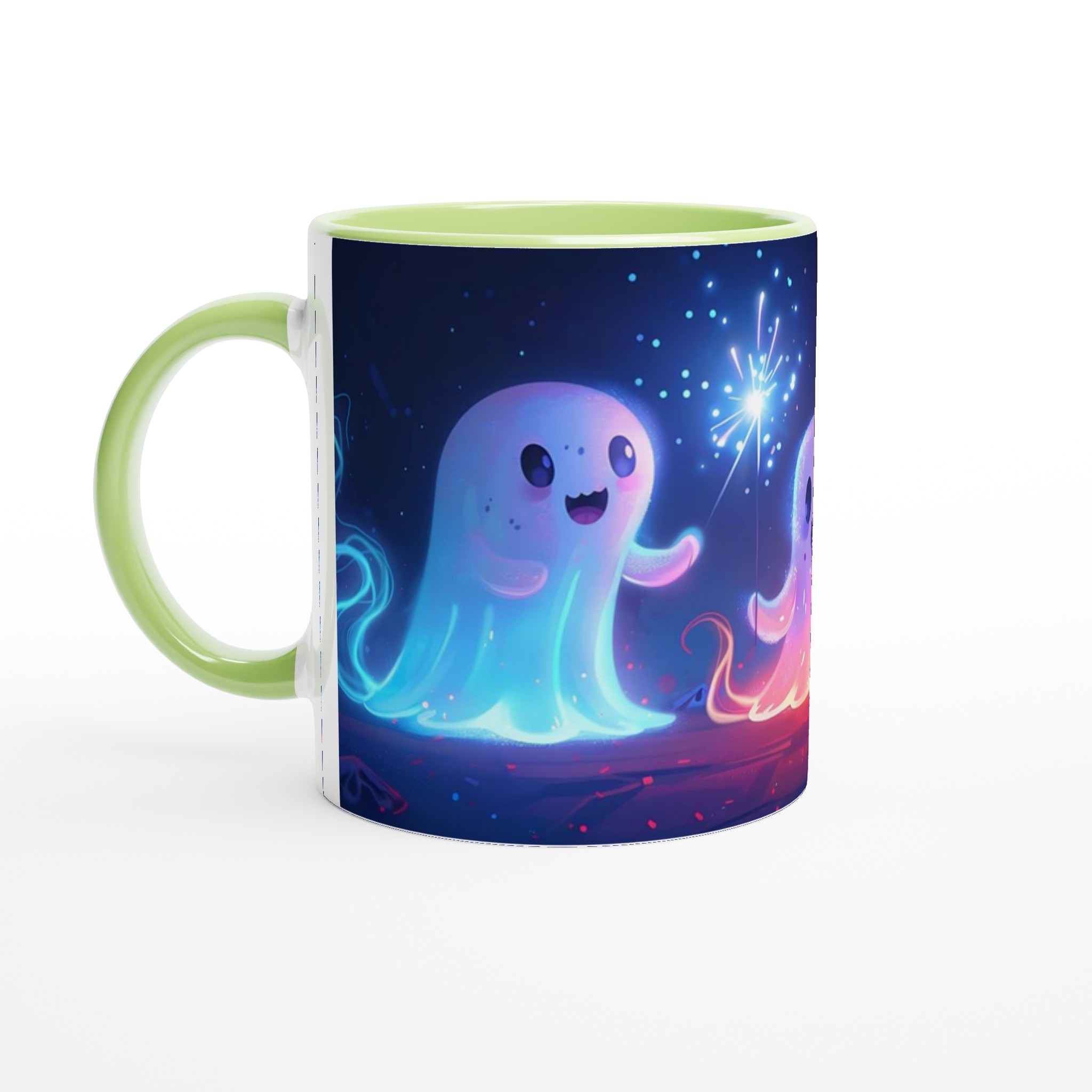 Magisk Spökfest Mugg – Lekfull Keramisk Kaffemugg med Lysande Spöken & Fyrverkeri 3 cde9da8d-b17e-4293-a720-8ea630a4f9a9