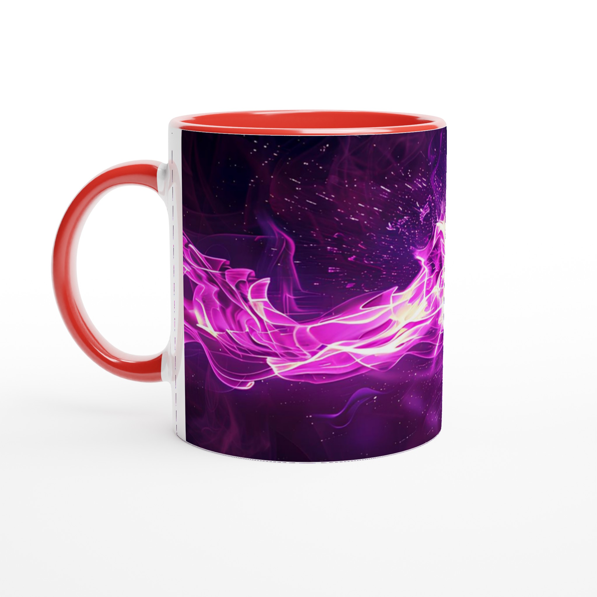 Kosmisk Basketmugg – 11oz Keramikmugg med Elektrifierande Lila Design – Välj din Favoritfärg! 2 ce15fbd6-9edc-4a80-a1d2-88600f6306d6
