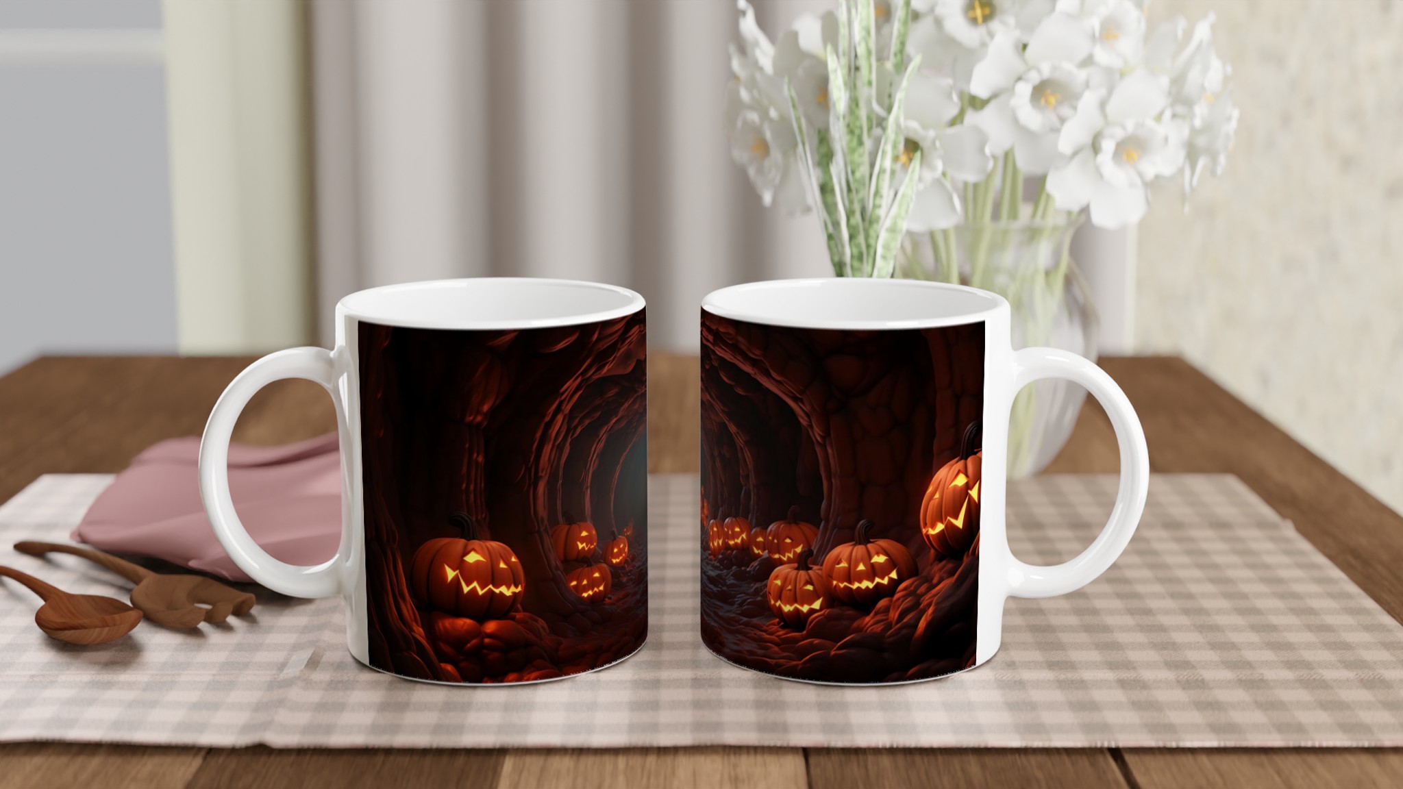 Mystisk Halloweengrotta Keramikmugg - Skrämmande & Mysig 11oz Kaffemugg i Olika Färger 10 ce1a2a92-a064-4870-9c24-ae6ebb3cac94