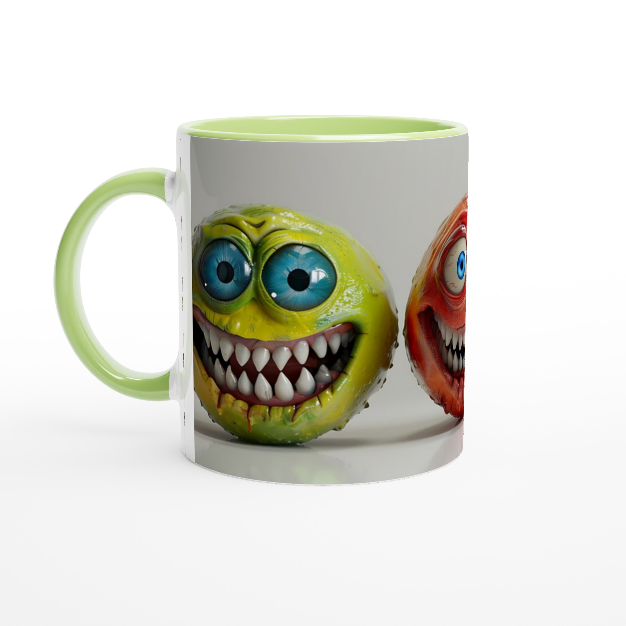 Skräckinjagande Smil: 11oz Keramisk Mugg med Livfullt Monsteransikte – Välj din Färg! 6 ce5f1906-55d4-4db4-a135-1e6a3c4b4779
