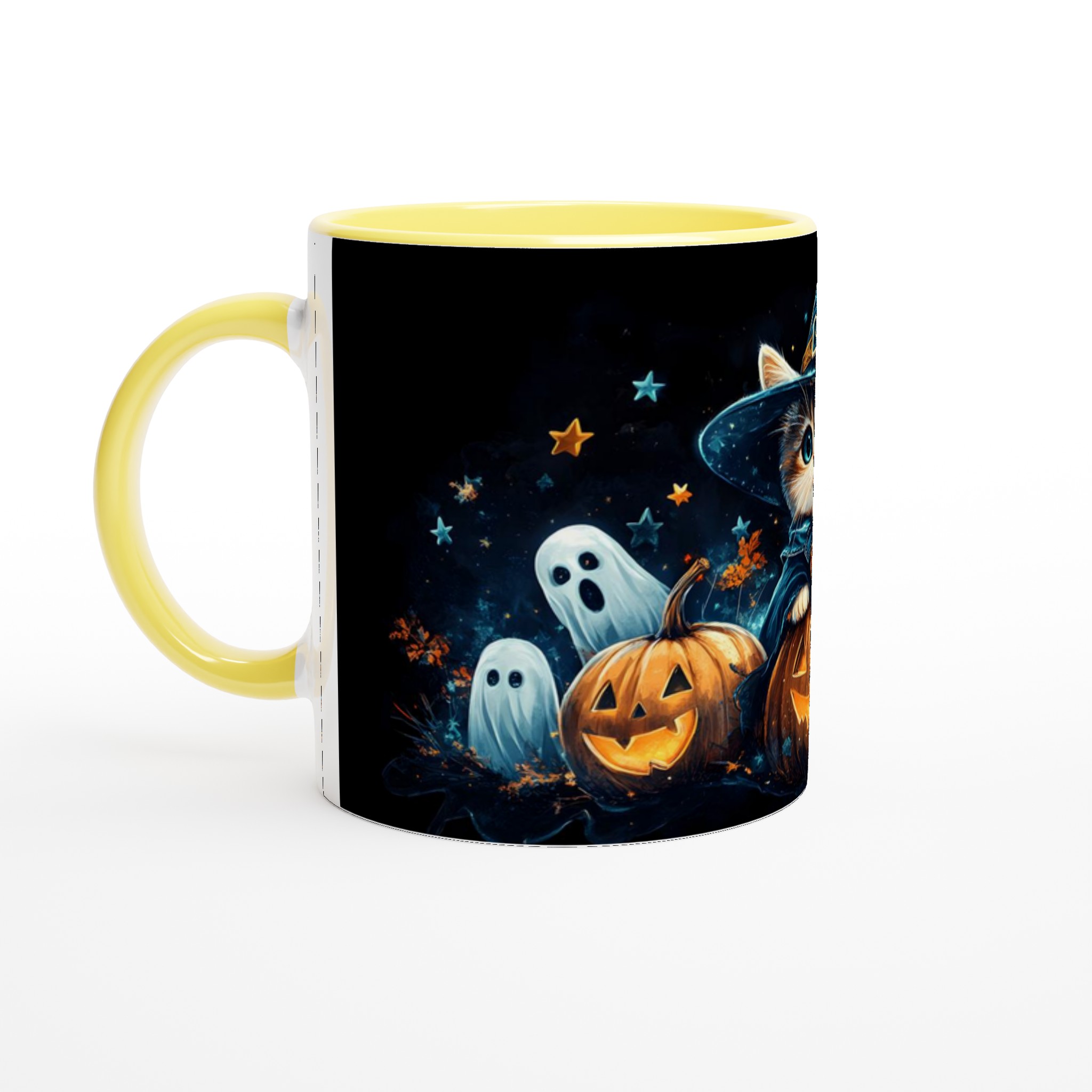 Förtrollande Halloween Mugg: Söt Häxkatt & Spöken – Perfekt för Mysiga Stunder & Skrämmande Kul! 5 ce7af288-5c1a-426e-9919-6bd5538d1b94