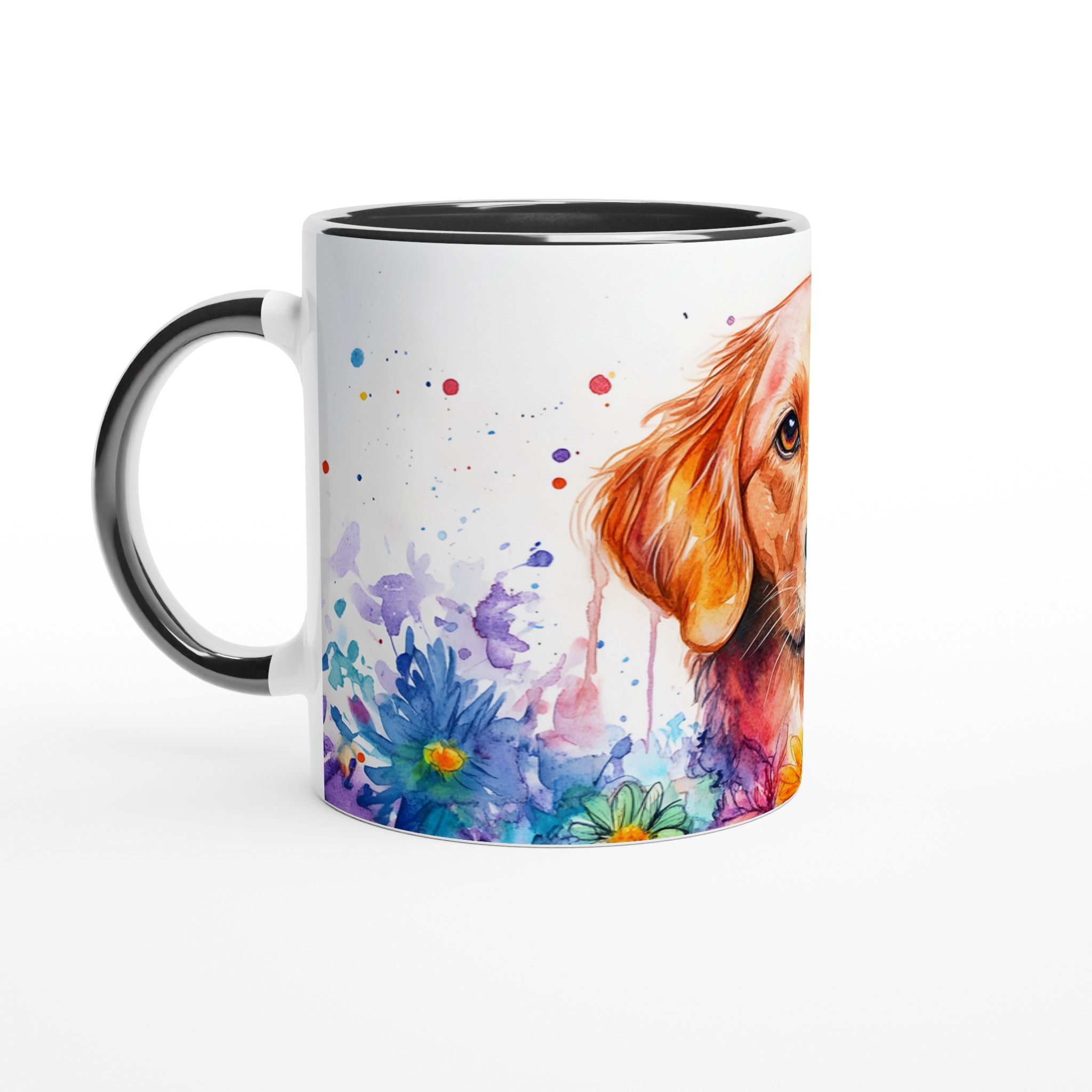 Golden Retriever Akvarellmugg – Färgstark Hundkonst för Kaffe- och Teälskare, 11oz 4 ce8885ad-6661-4838-9cd8-d1bd4c2a32c2