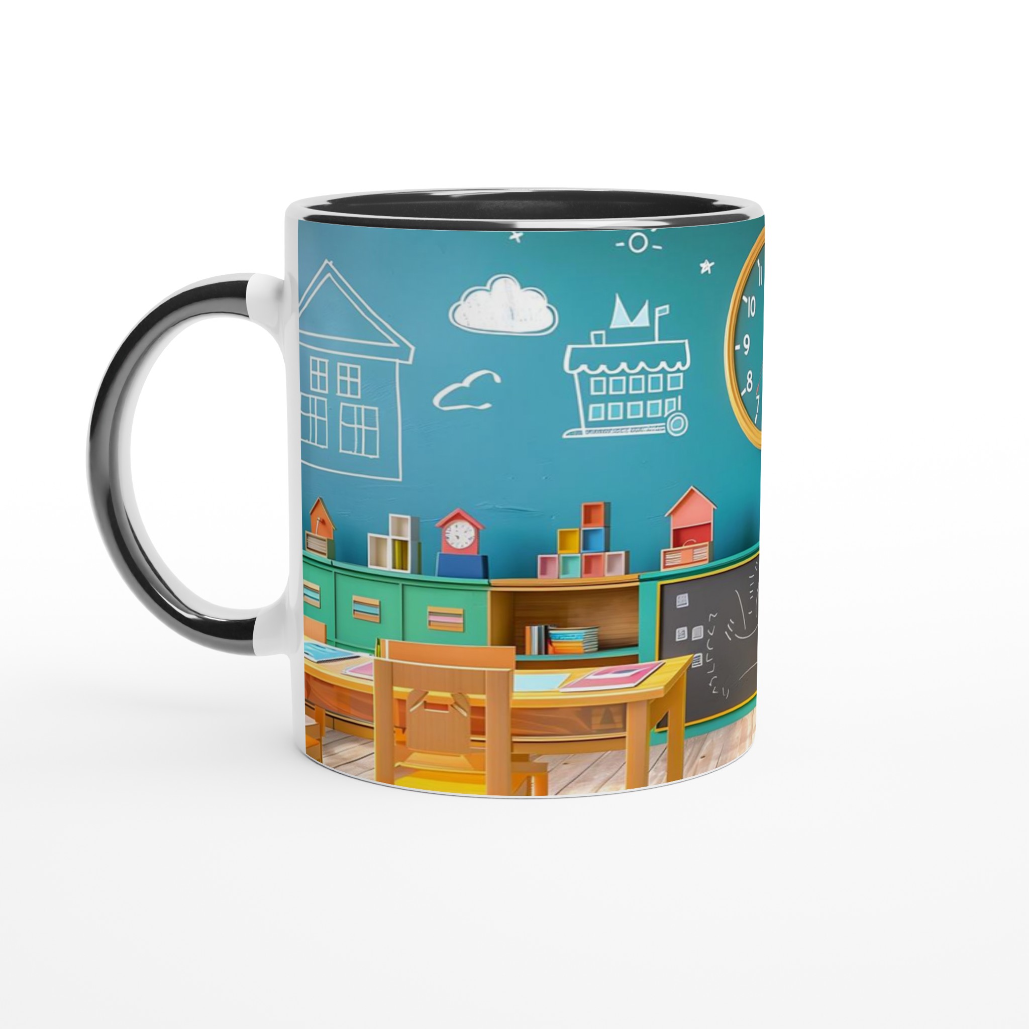 Mugg "Skolstart" – Vit Keramikmugg 11oz, En lekfull hyllning till skolans värld 7 ce9592b0-0fcb-4f1a-babe-3321707edfdd