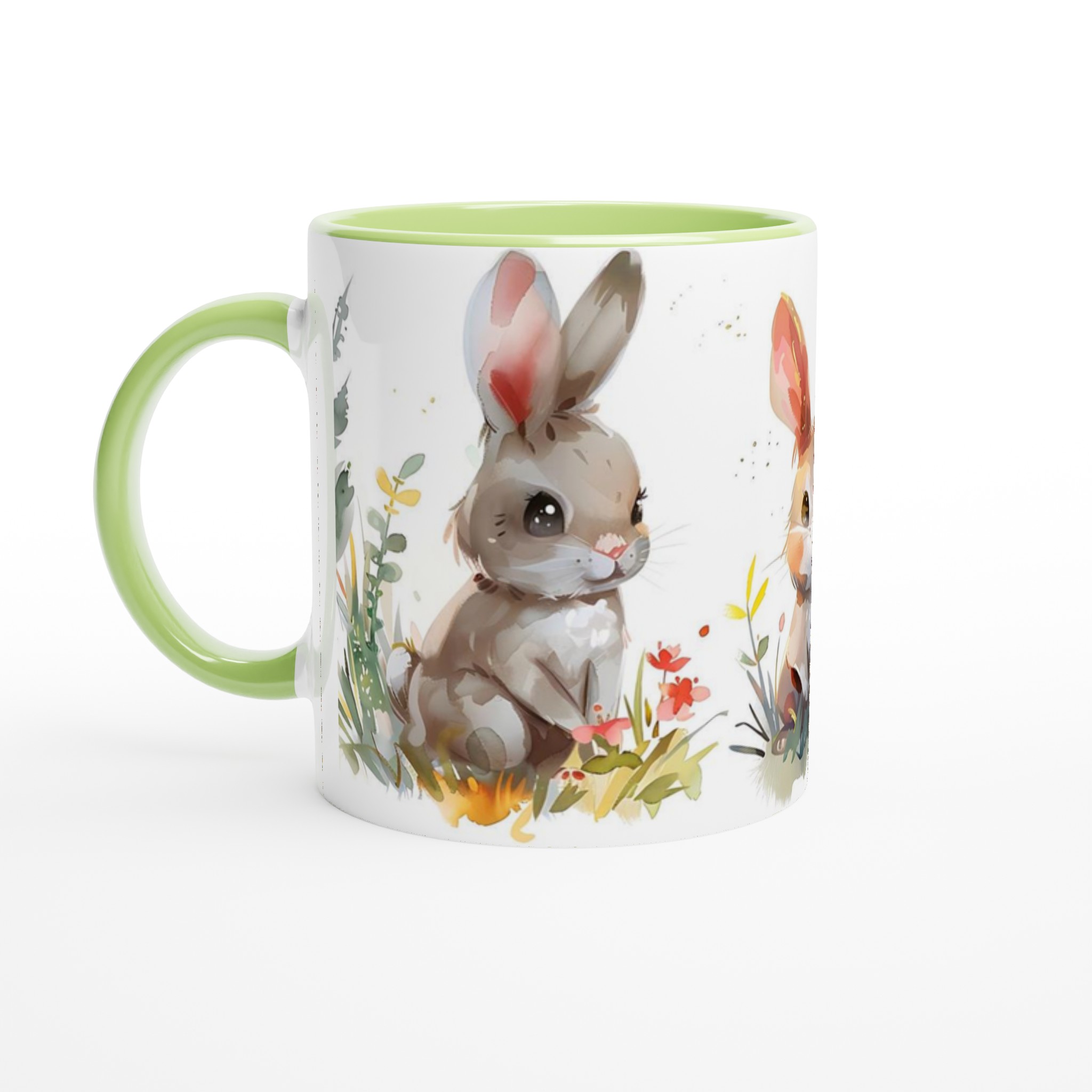 Söta Akvarellkaniner Mugg – Charmig 11oz Keramisk Mugg för Kaffe & Te 3 ce95c350-7285-487f-9ead-0b4a98808b34