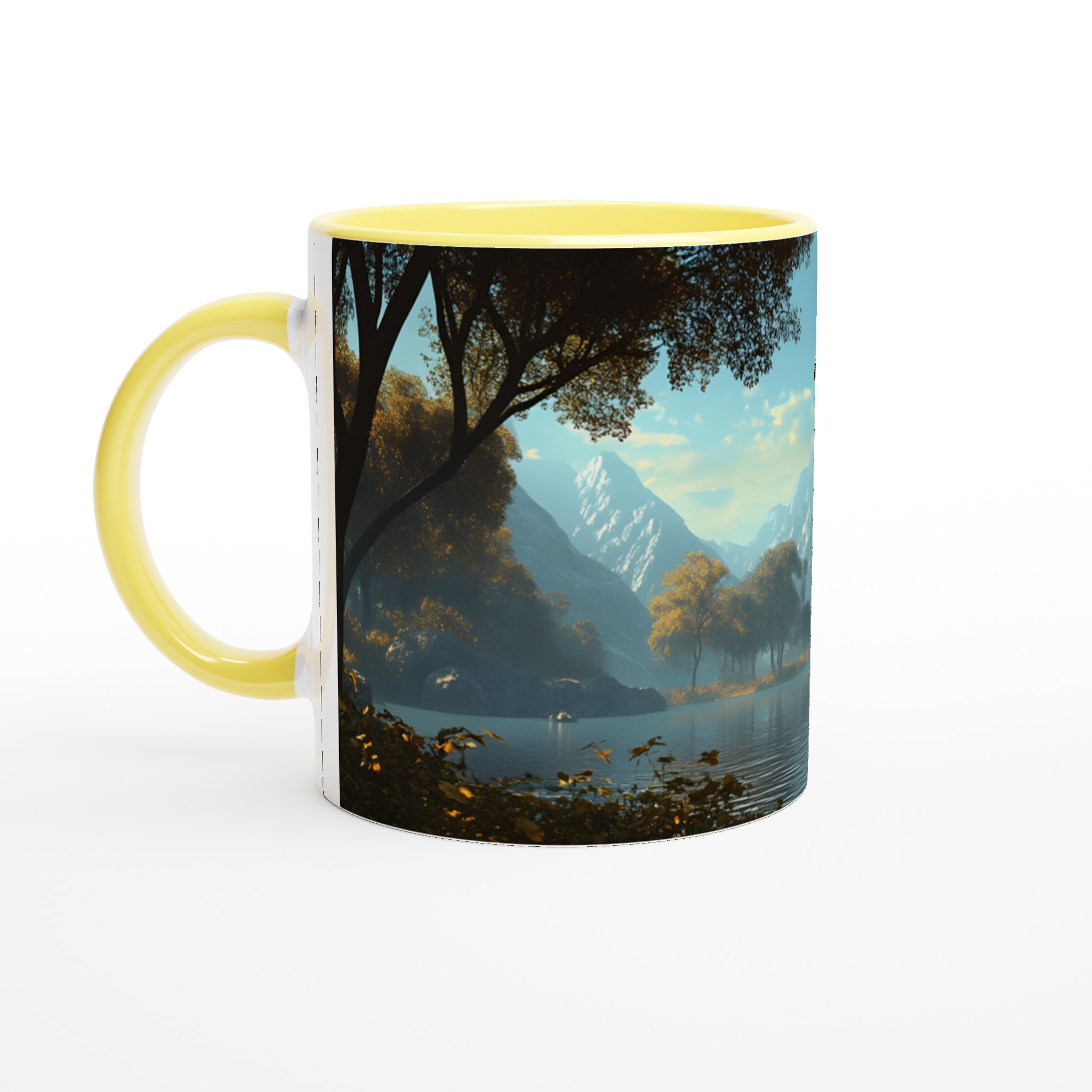 Majestätisk Giraff Vid Bergsjö – 11oz Keramisk Mugg i Valfri Färg 3 ceab8a8e-afab-4387-a648-bba7a037d9d3