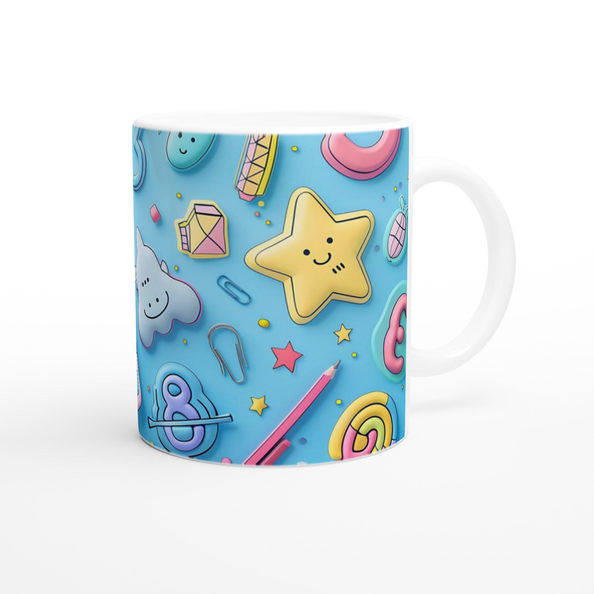 Pastell Poppin' Mugg: 11oz Keramisk Mugg för Glad Färg och Komfort 9 ceb2b007-a25b-4319-8f35-7647fc03618c