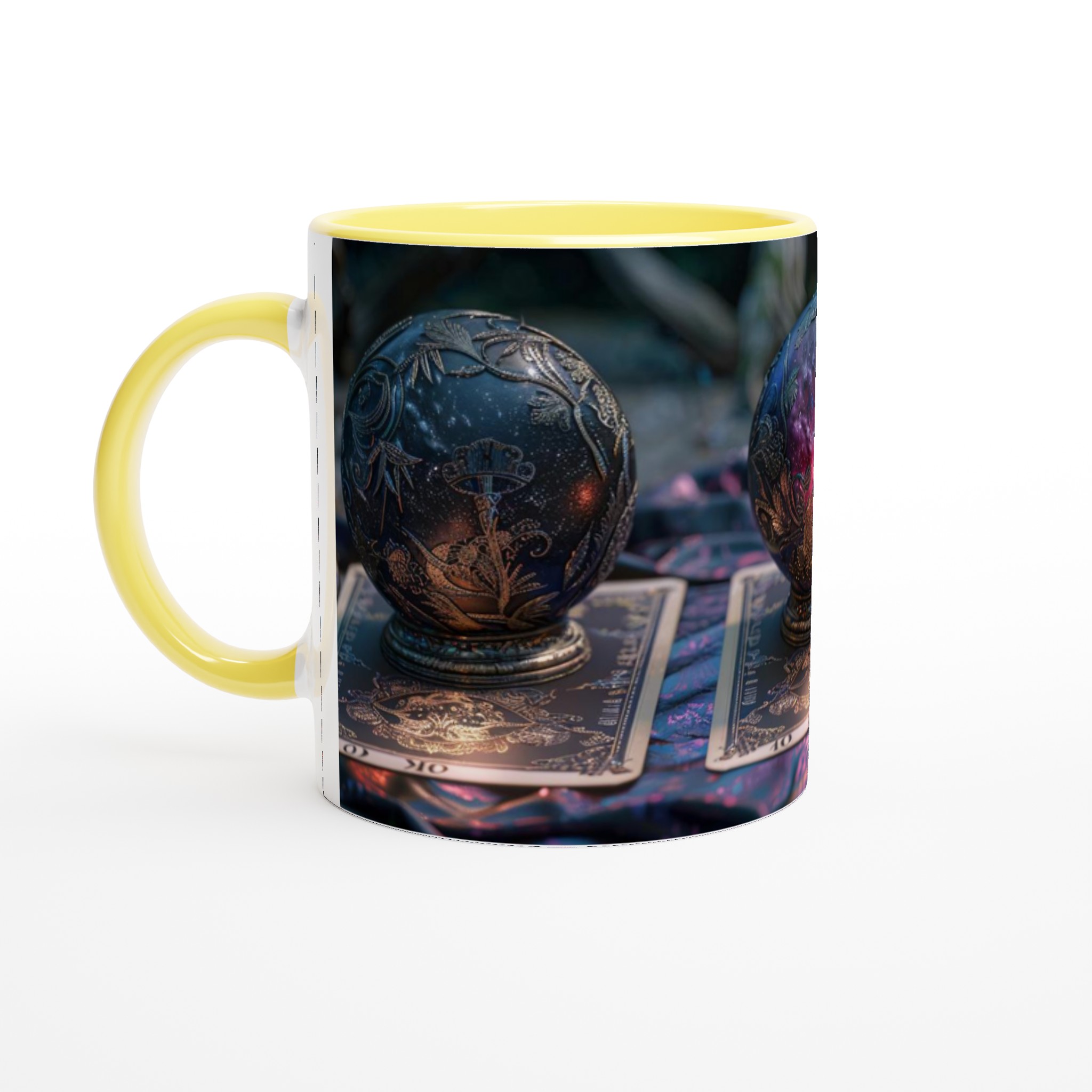 Mystisk Kristallkula Keramikmugg - Kosmisk Design med Tarotinspirerade Detaljer 5 cf0a4e3c-ba75-4de6-a918-3d1ddf83c1f2