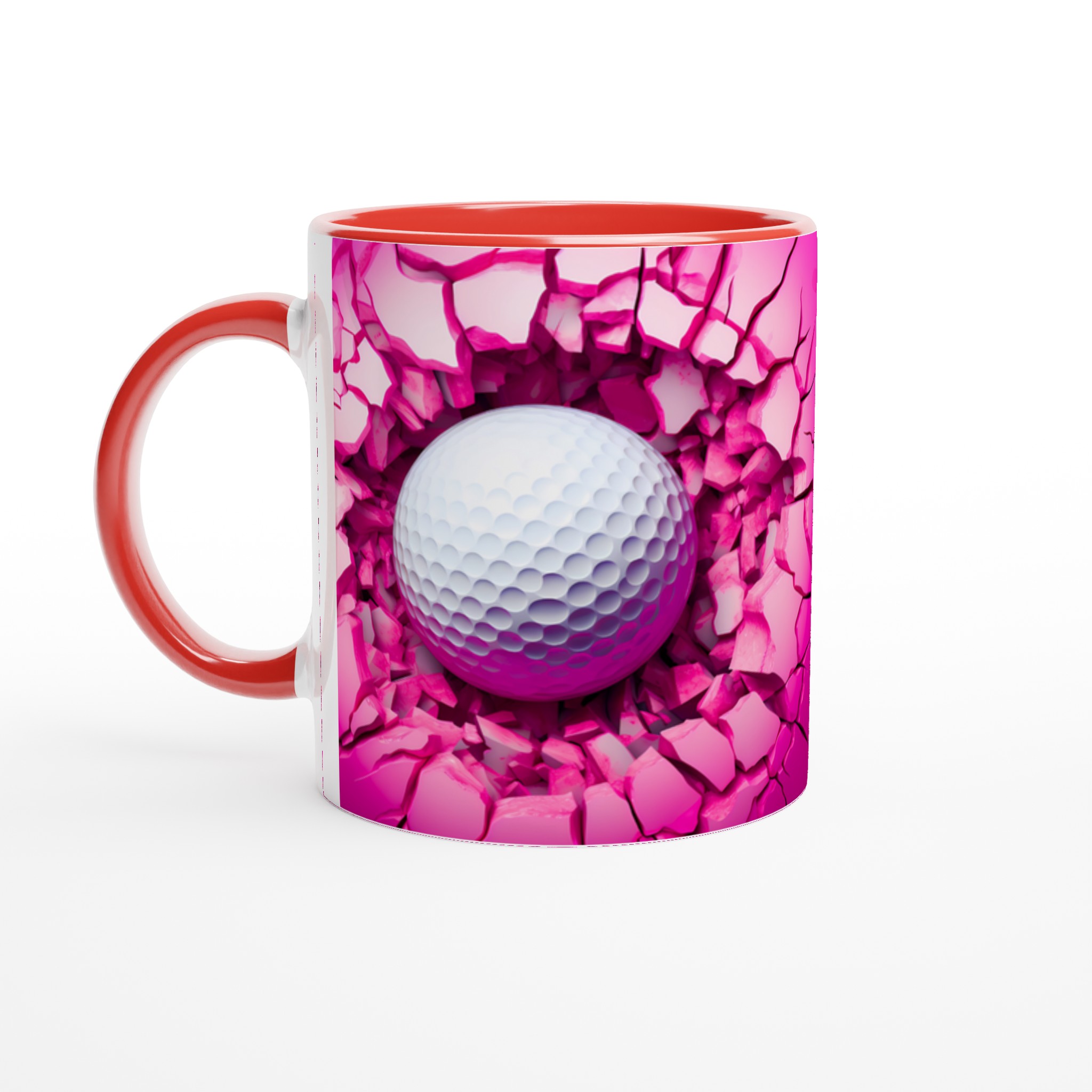 Slående Rosa Golfmugg – 11oz Keramikmugg för Sportfantasten i Ditt Liv 2 cf6a95dc-97d3-4603-affc-7fed4b70f1f8