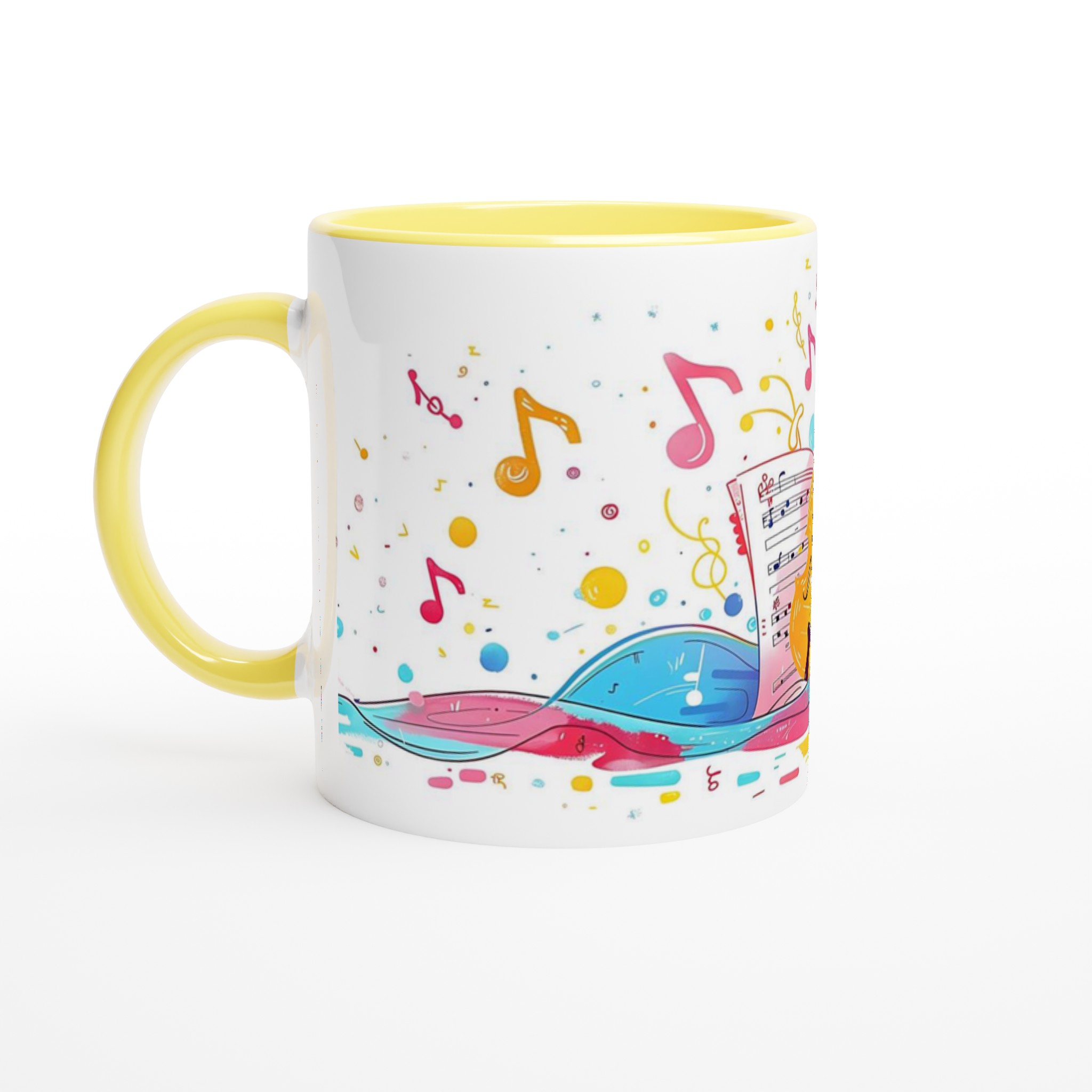 Melodisk Keramikmugg - Livfull Musikdesign & Violin, 11oz – Välj bland 7 Färgstarka Nyanser 5 cfa883ad-5218-4289-8cf4-9234340ec2c9