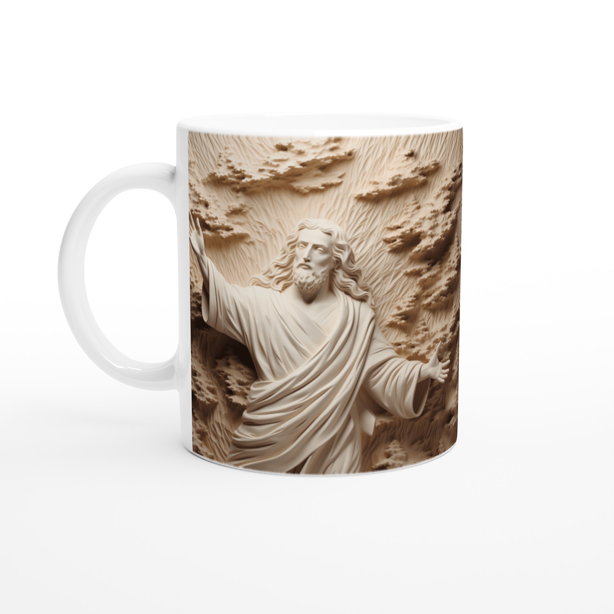 Jesus Skulptur Design Keramisk Mugg - Välj bland 7 Färger 1 cfbc5ae1-a899-4303-86f6-ae95db405e42