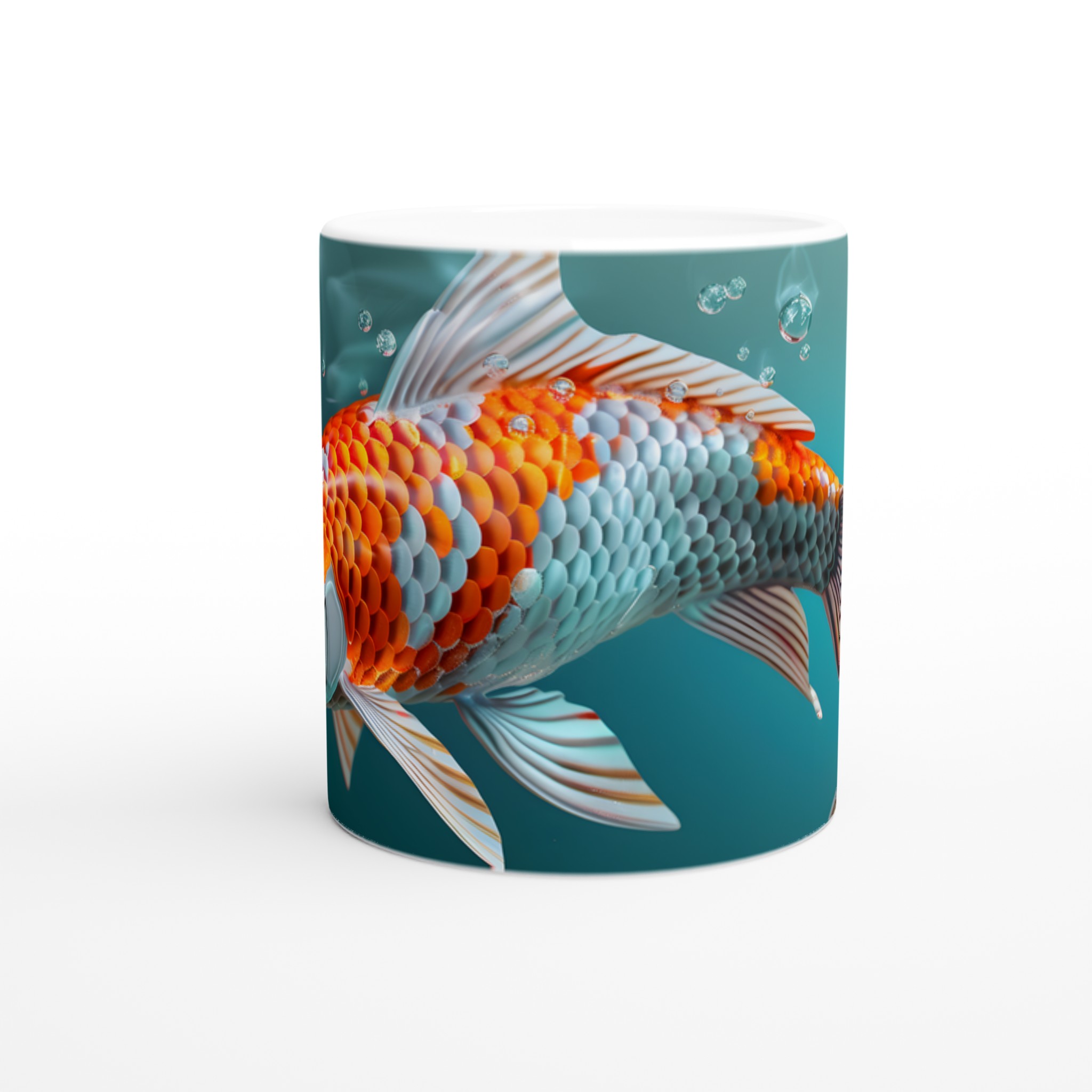 Koi Fisk 11oz Keramisk Mugg – Konstfull Design för Kaffeälskare, Välj Din Färg! 9 cfbd5a15-044d-4bc2-a247-96964e105f93