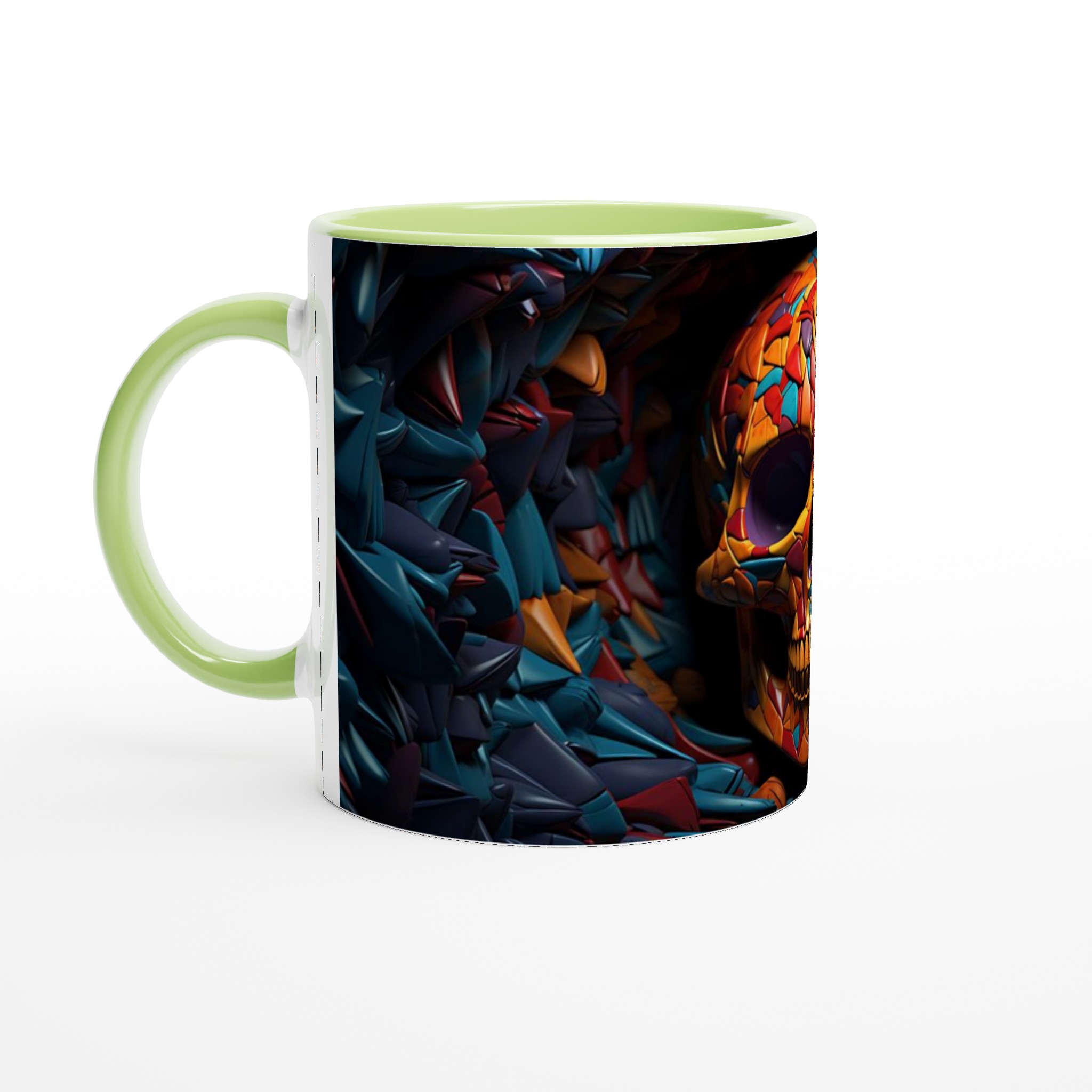 Färgsprakande Kalle-Skalle Keramikmugg - Unik Konstnärlig Design i 7 Färgval 3 cff38048-d71b-45e0-bda6-9b031453ab17