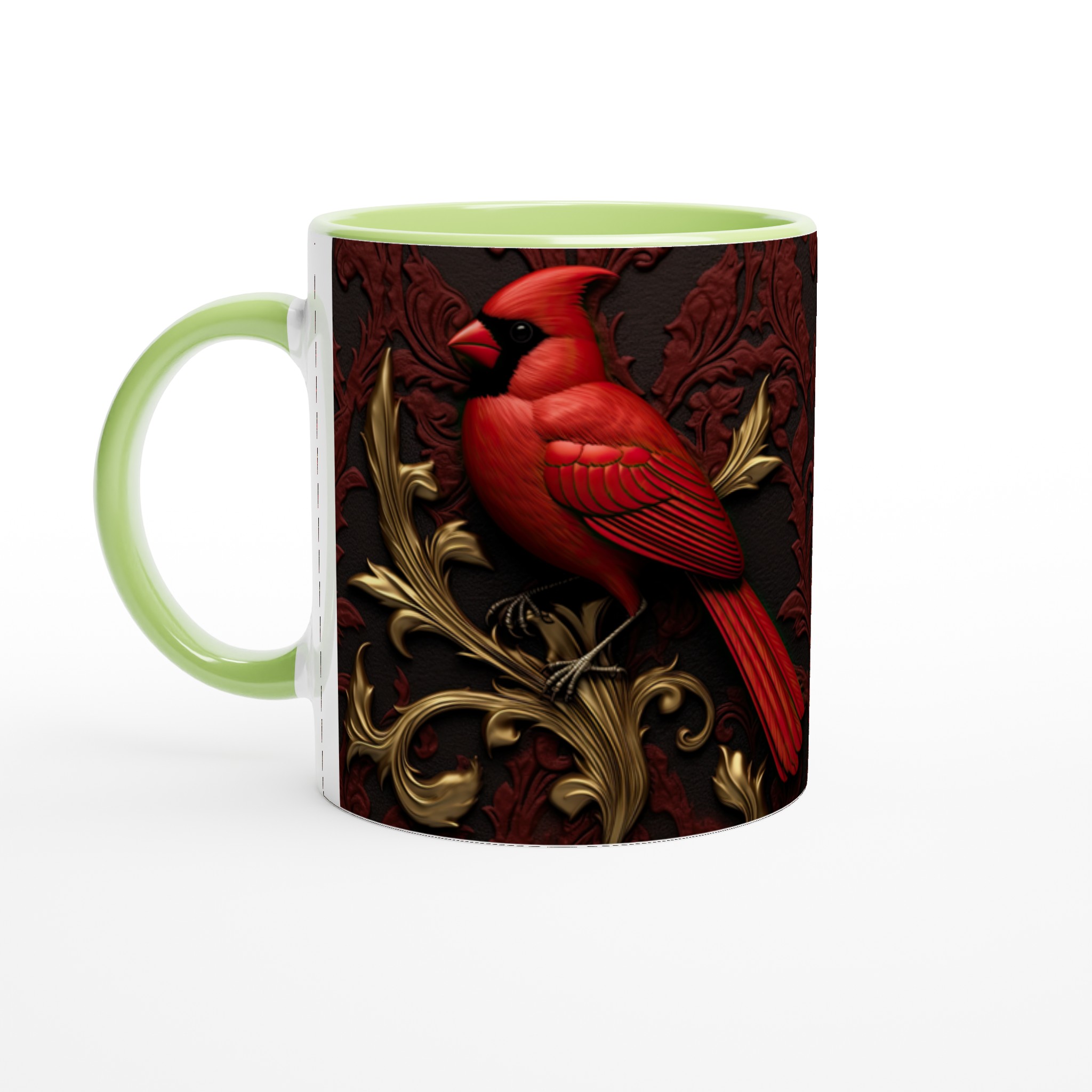 Elegantly Detailed Ceramic Mug with Vibrant Cardinal Design – Choose Your Favorite Color 3 d00180e5-a13d-4763-8212-155883016e44