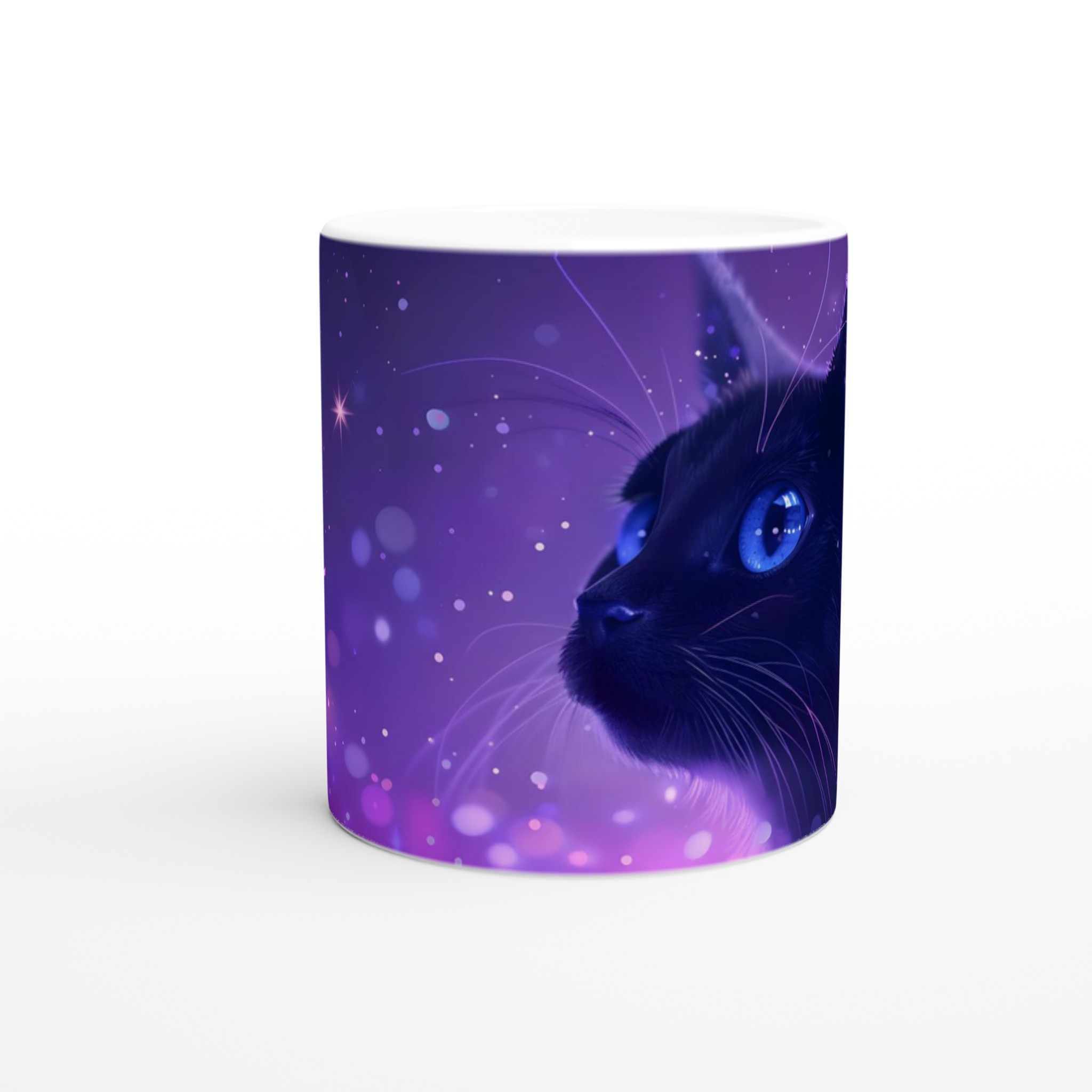 Magisk Nattkatt Keramikmugg - 11oz drömfull design i din valda färg 8 d02b96a3-f4f8-4636-8bfe-b93279e55891