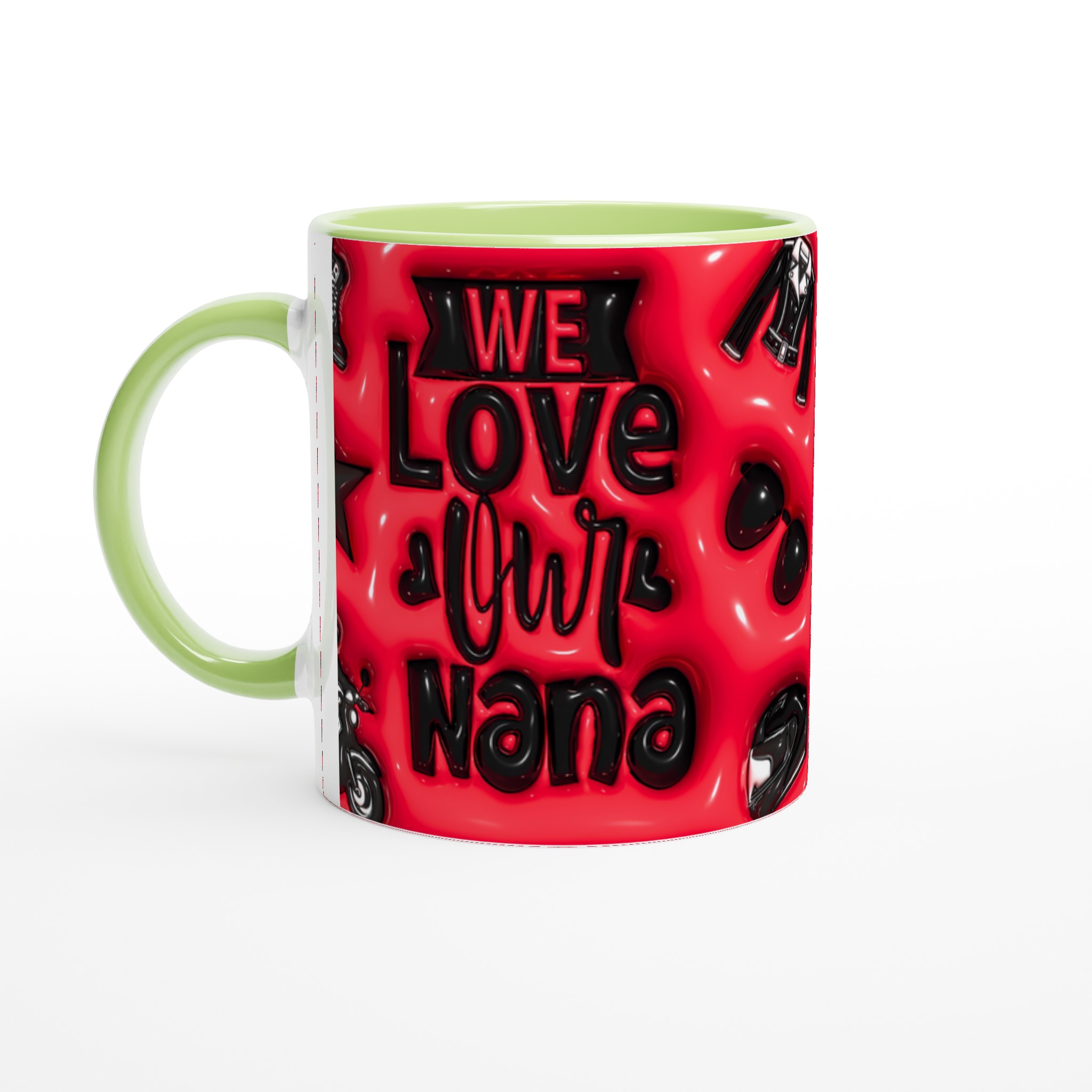 “We Love Our Nana” Rocker Mugg – Unik Design i Keramik för Motorcykelentusiasten 3 d0415c16-208c-43d3-a166-f4ddb89bbab8
