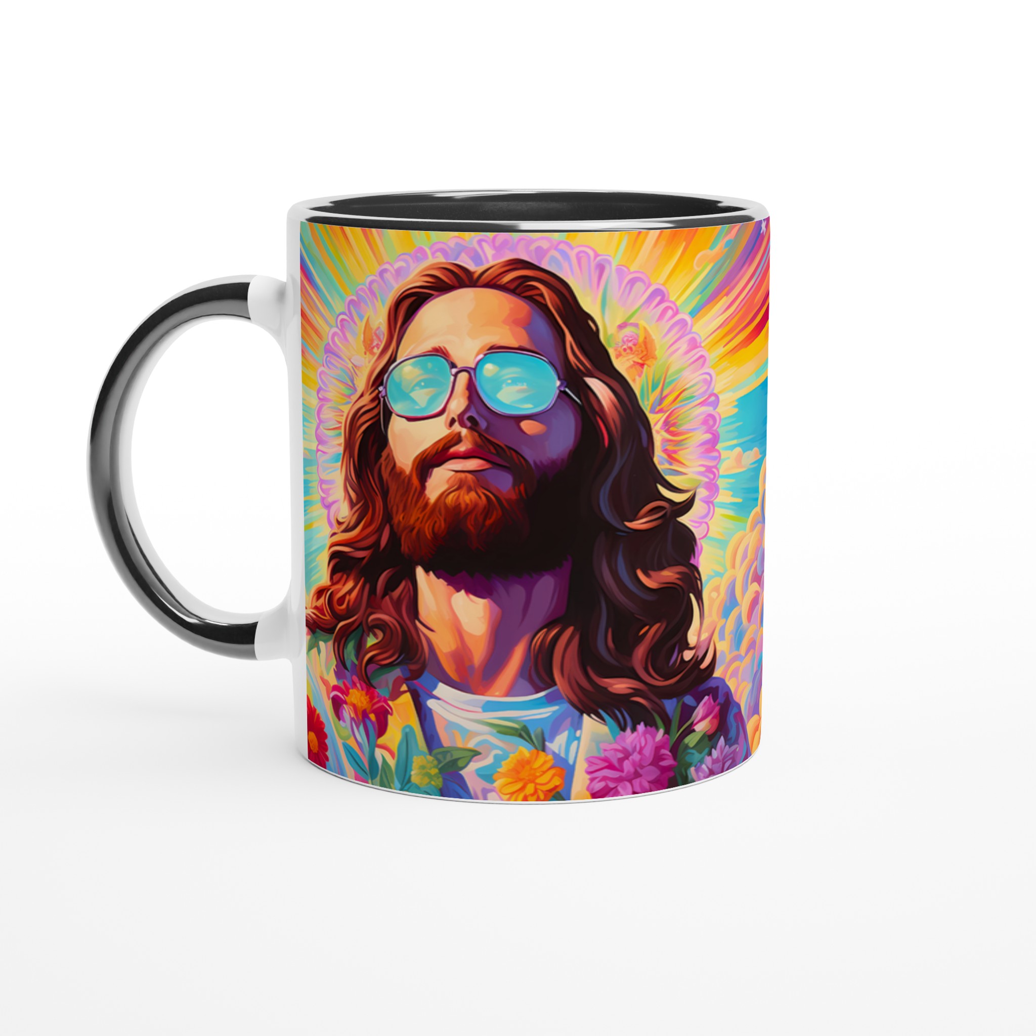 Psykedelisk Jesus Mugg: Levande Hippie Konst & Retro Vibe – 11oz Keramisk Kaffekopp 8 d0736aff-1f8c-4ec5-accd-d7d81e17834c