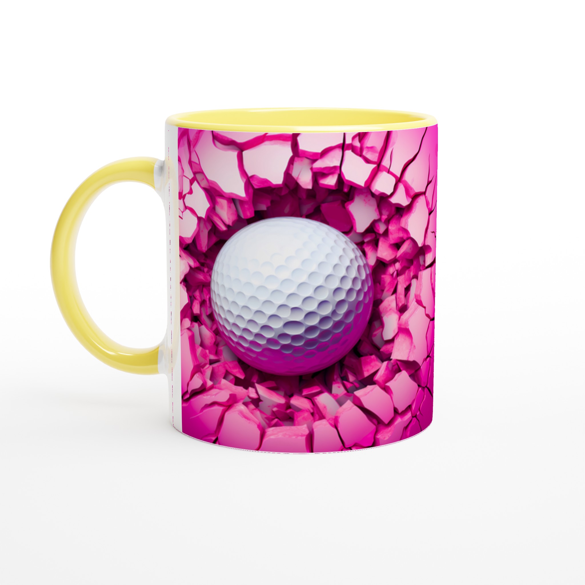 Slående Rosa Golfmugg – 11oz Keramikmugg för Sportfantasten i Ditt Liv 5 d083bbe4-030b-4094-ac56-1b7cf25a0b60