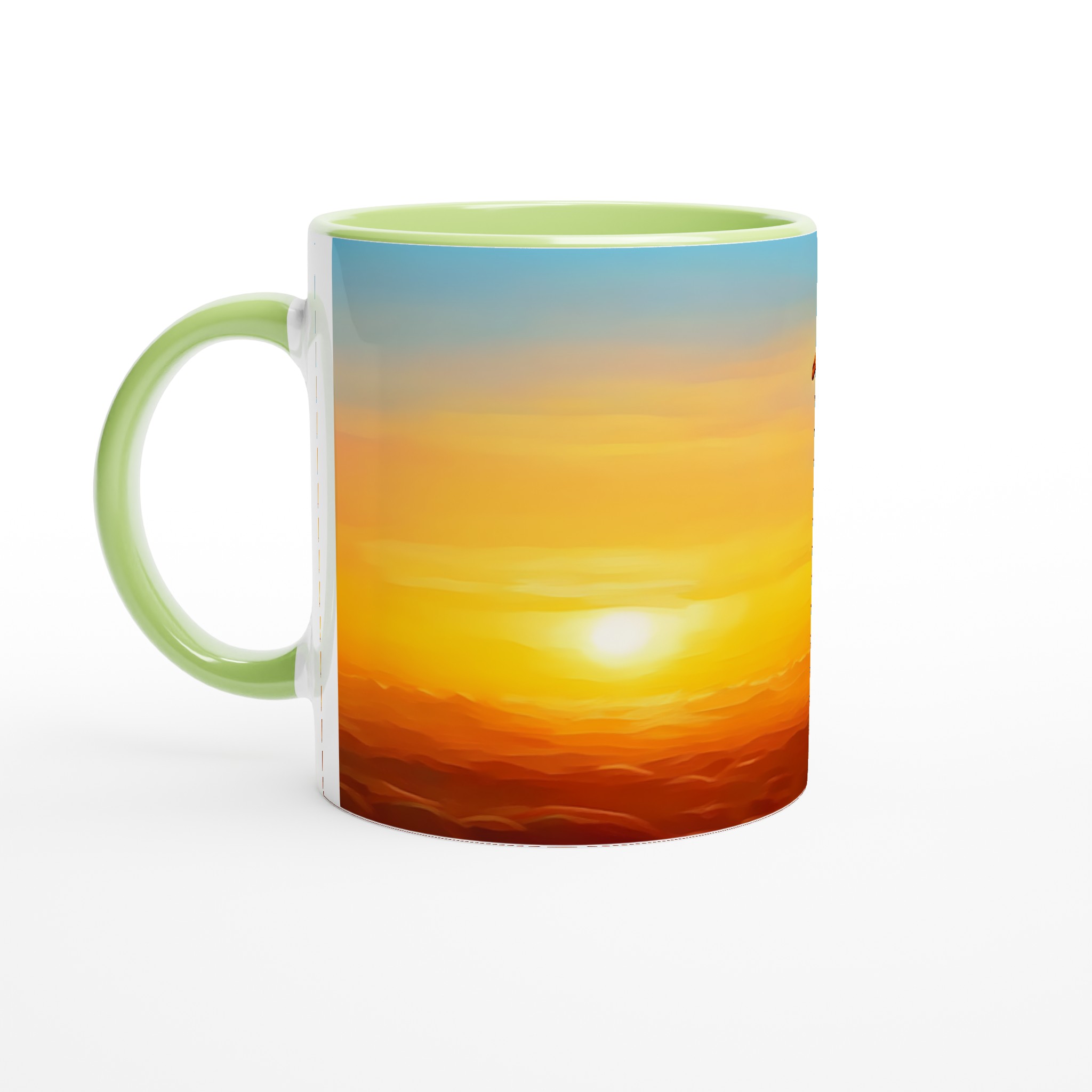 Giraff Silhouette Kaffemugg – Fängslande Solnedgång, 11oz Keramisk Mugg i Valfri Färg 7 d0b7223c-74aa-4d3f-a000-56655b9c7a79