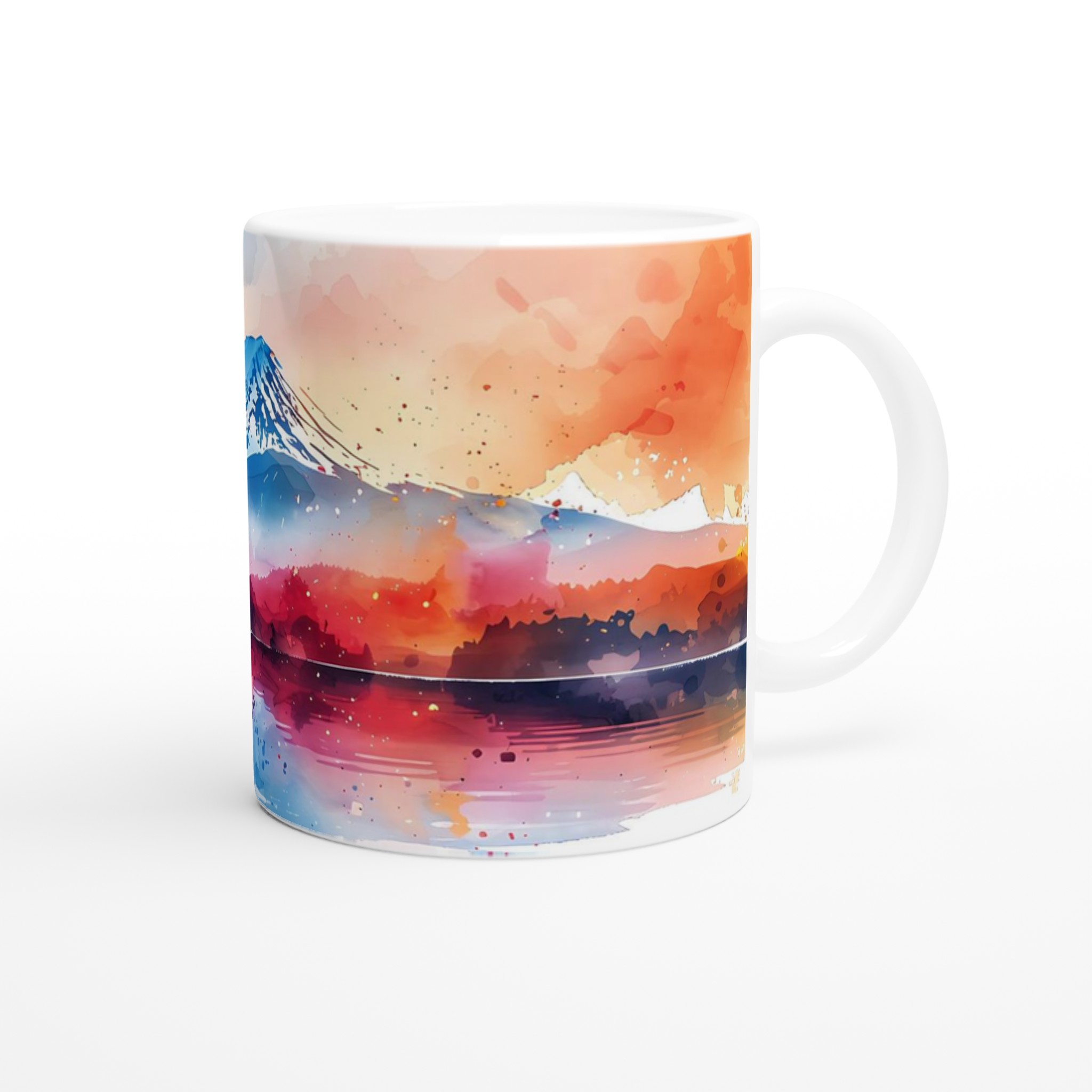 Akvarellberg: 11oz Keramisk Mugg – Konstnärligt Motiv i Valfri Färg 9 d0c96166-707f-4e1c-83db-7c618fddfd7b
