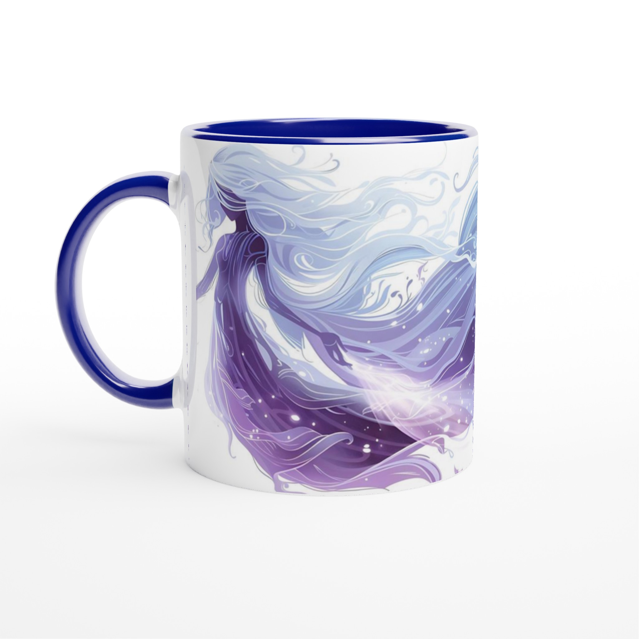 Mystisk Våg Keramikmugg - Skira Lila Toner & Sirlig Design, 11oz Kaffemugg i Ditt Val av Färg 4 d0cb6f18-8e91-473e-b734-44aa51522677