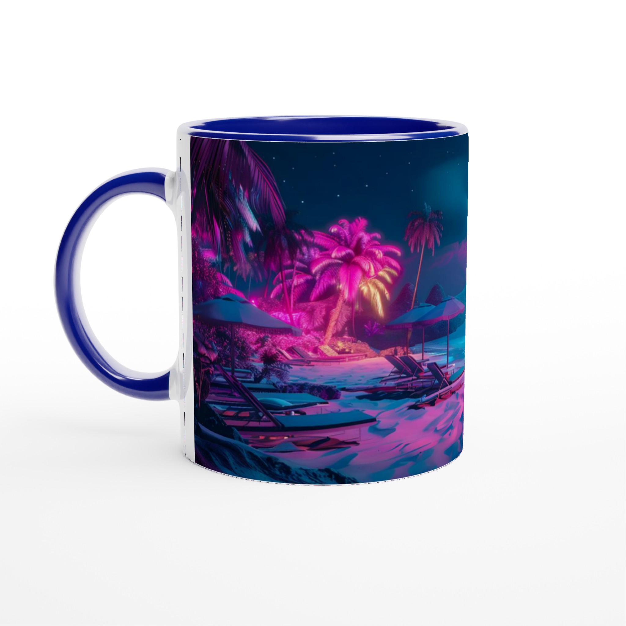 Neon Sunset Beach Keramikmugg – Vibrerande Retro-Vibbar för Din Favoritdryck, Välj Din Färg! 2 d0ce6b7d-c754-44e8-bd82-9d6a55642432
