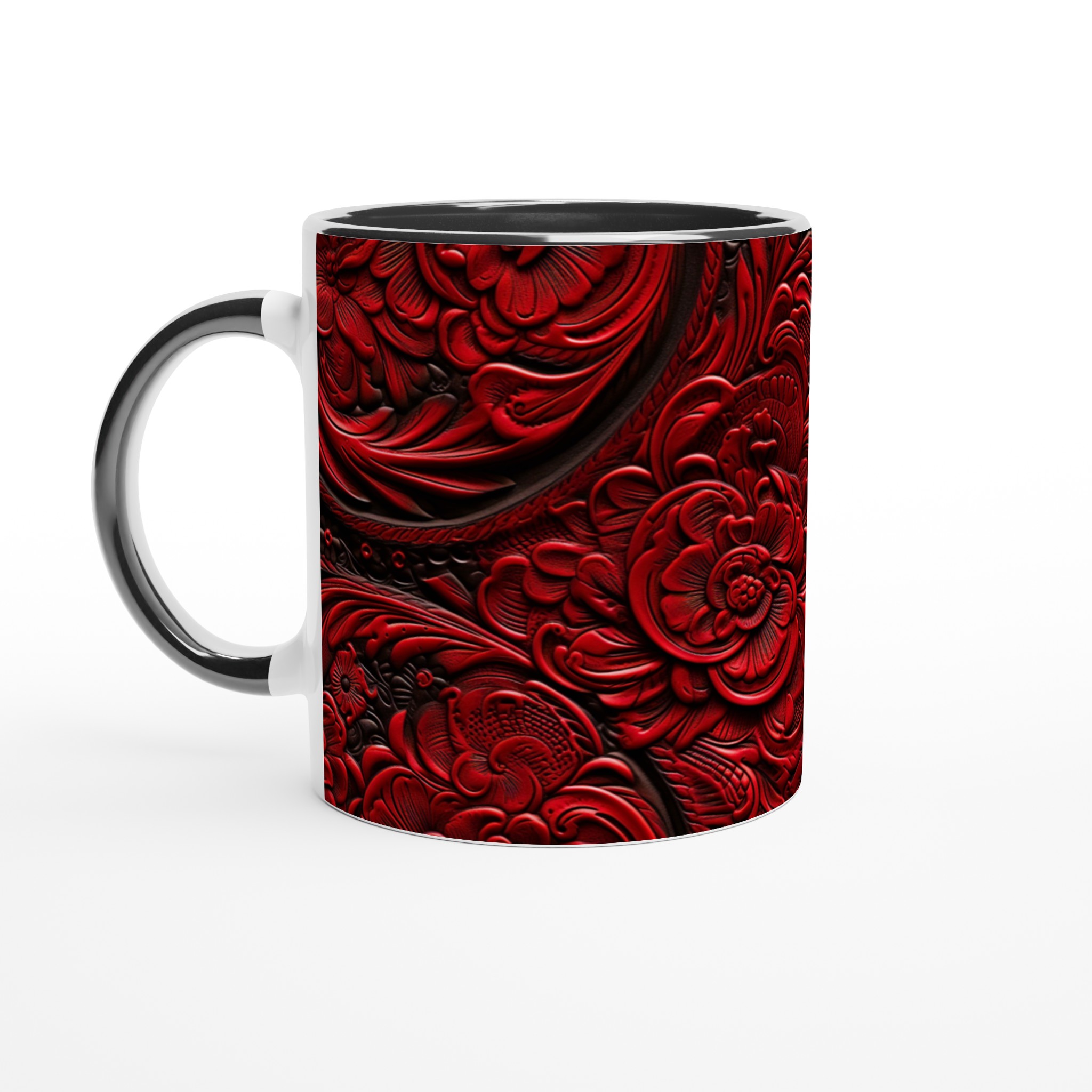 Red Floral Embossed 11oz Keramikmugg – Din Kaffestund i Lyx 7 d0cfa07c-f2d9-4028-91f5-c09157650fe4