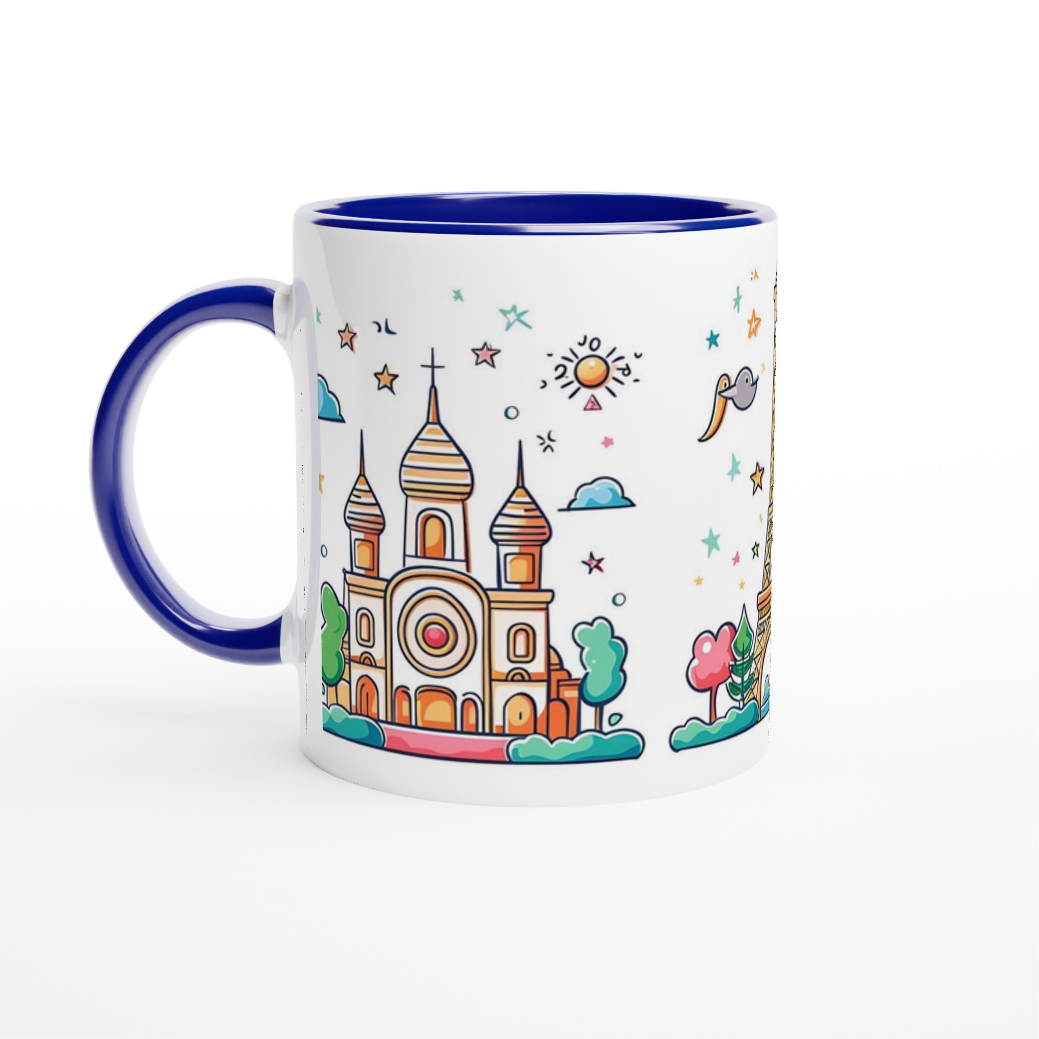 Paris Vibe Keramisk Mugg – Drömmiga Liggande Landskap i Pastell 4 d10005b2-612e-4a73-9066-a29ceaddd462