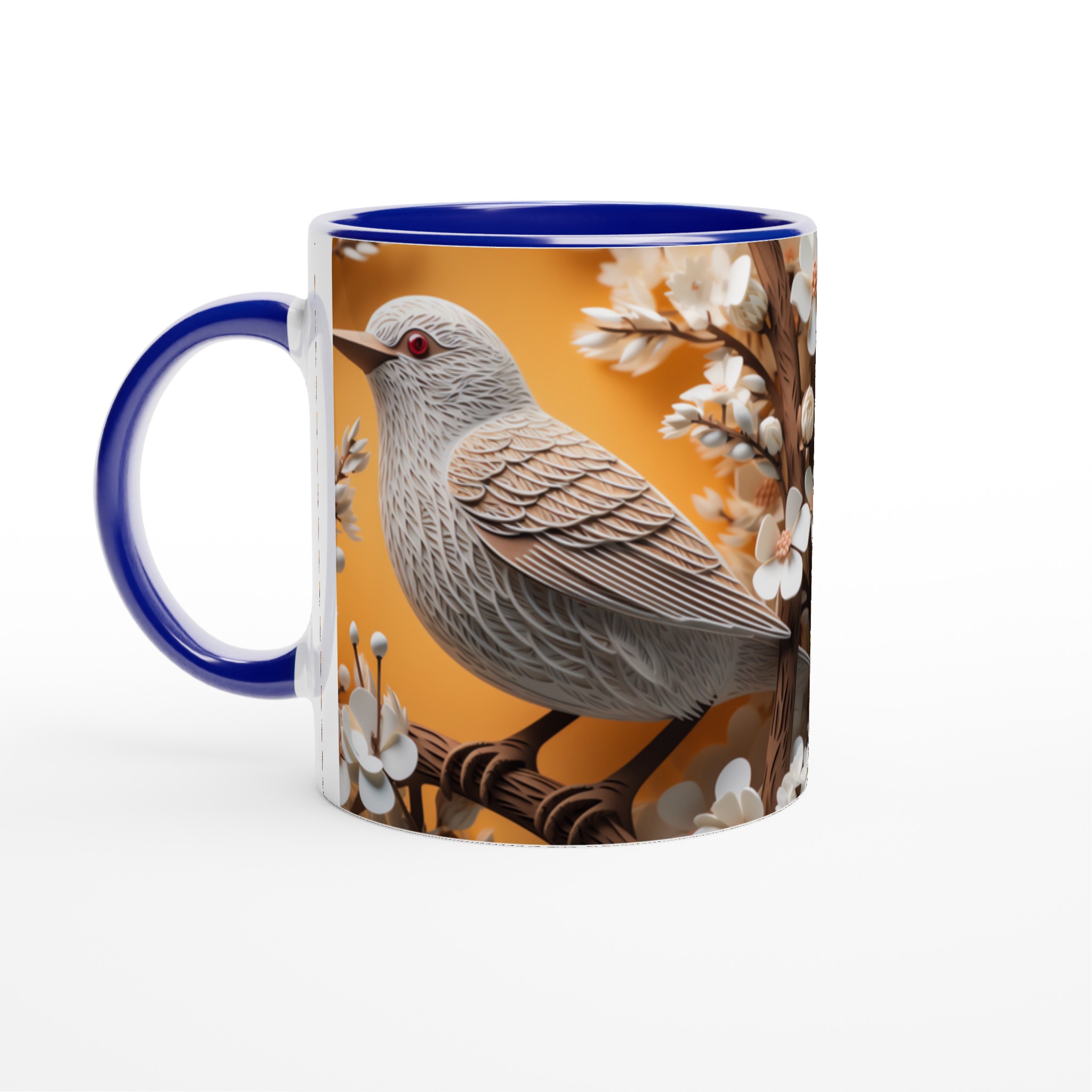 Konstfull Fågel & Blomma 11oz Keramisk Mugg – Välj bland 7 Livfulla Färger för Din Perfekta Kaffestund 4 d14c4281-3e61-4093-8e62-32899c2a5283