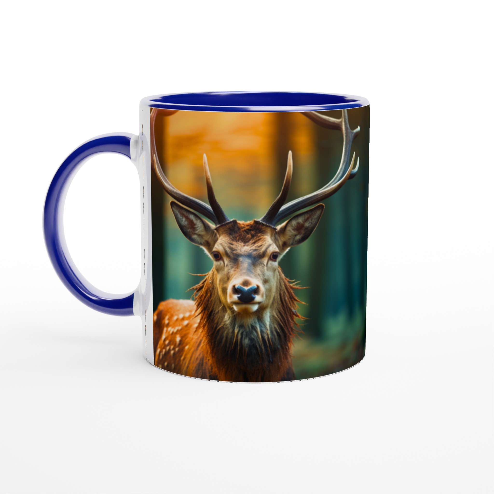 Majestätisk Kronhjort 11oz Keramikmugg – En bit vildmark till ditt kaffe, i ditt val av färg 4 d14da2b8-90c3-433c-9ffb-5401c153c7de