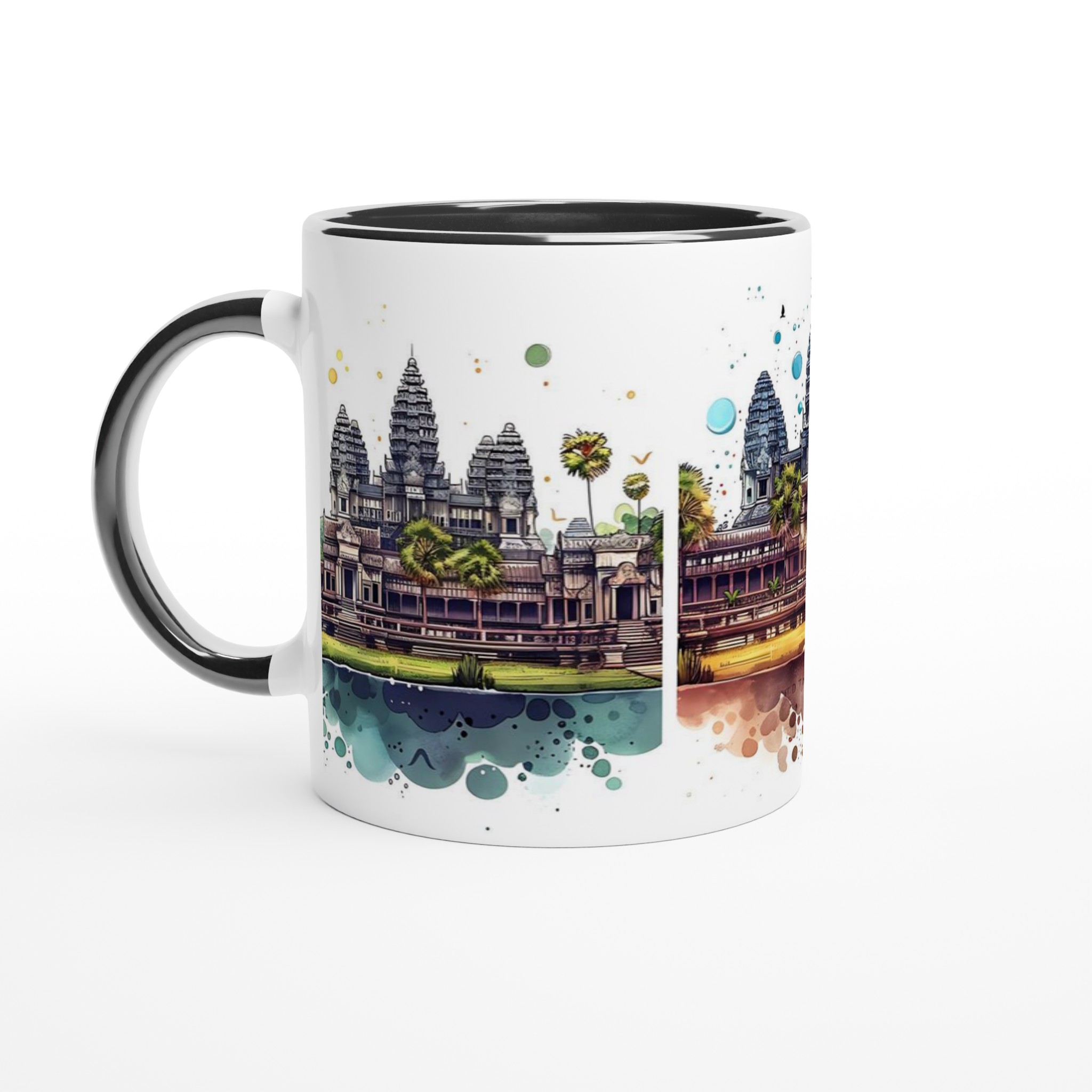 Angkor Wat Akvarell Mugg - Välj din färg, 11oz Keramikmugg för kaffeälskare & resenärer 7 d15fbdaa-0610-425e-8ea1-385f5d581090