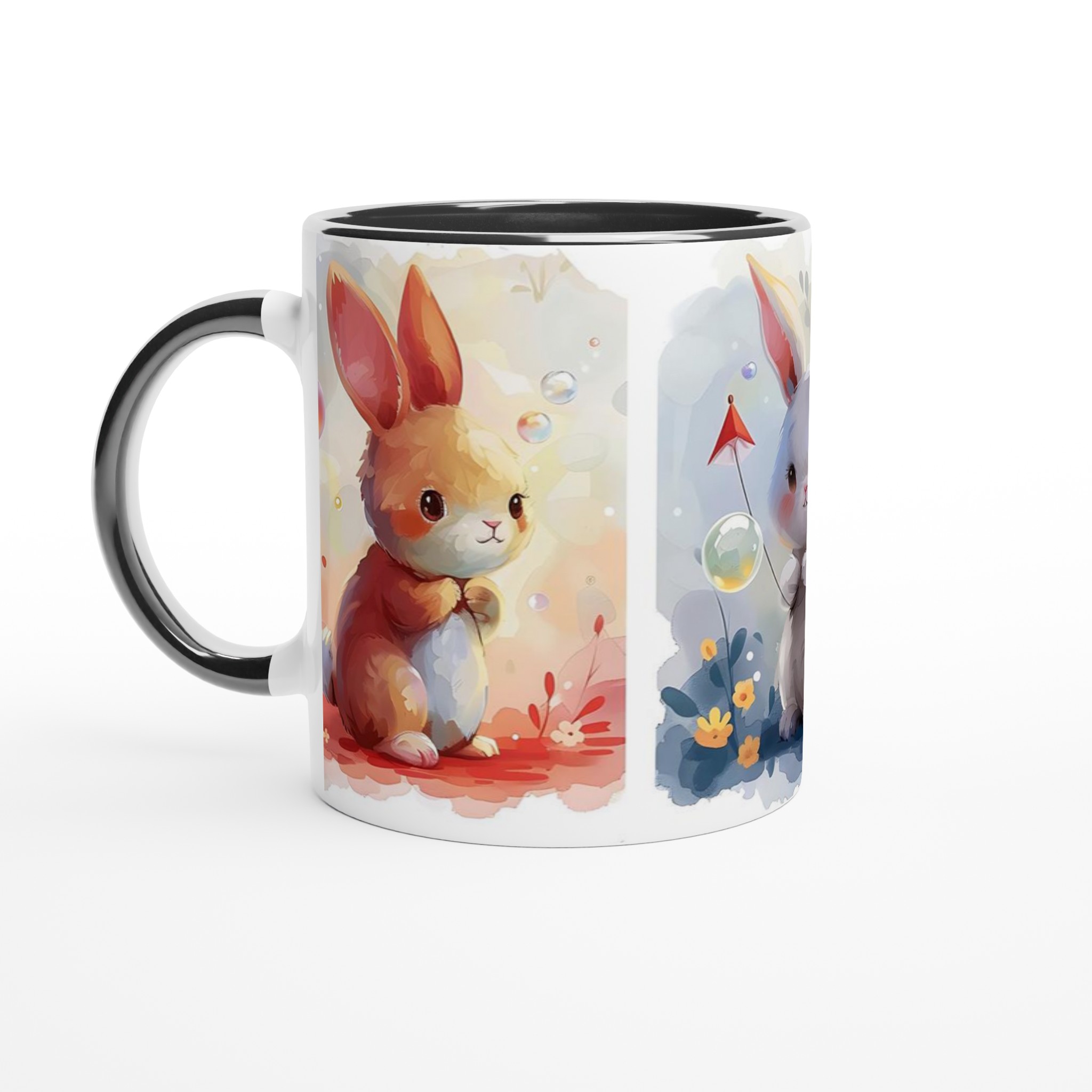 Söta Akvarellkaniner Mugg – Charmig 11oz Keramikmugg i Valfri Färg 7 d1932c5f-9f2b-4cf6-a26e-cfa26b79893b