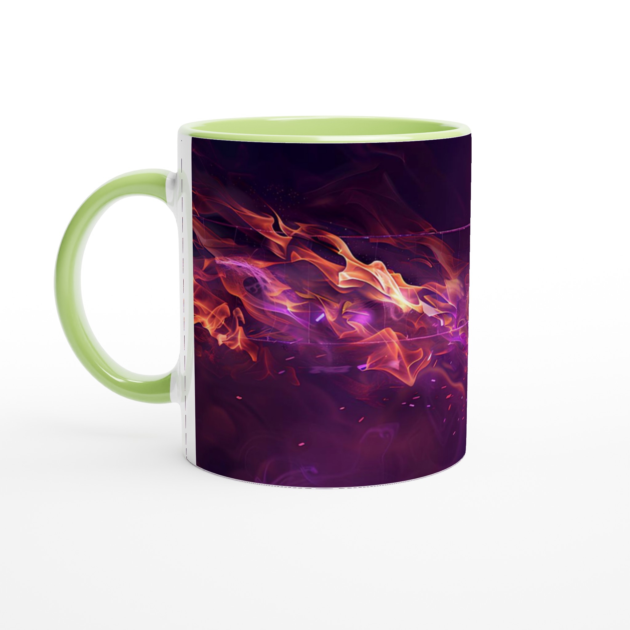 Neon Voleyboll Flame Mugg – 11oz Keramisk Mugg för Sportfantaster i Flera Färger 3 d1a4e145-f9bd-4db6-ac2a-2bebae72942a