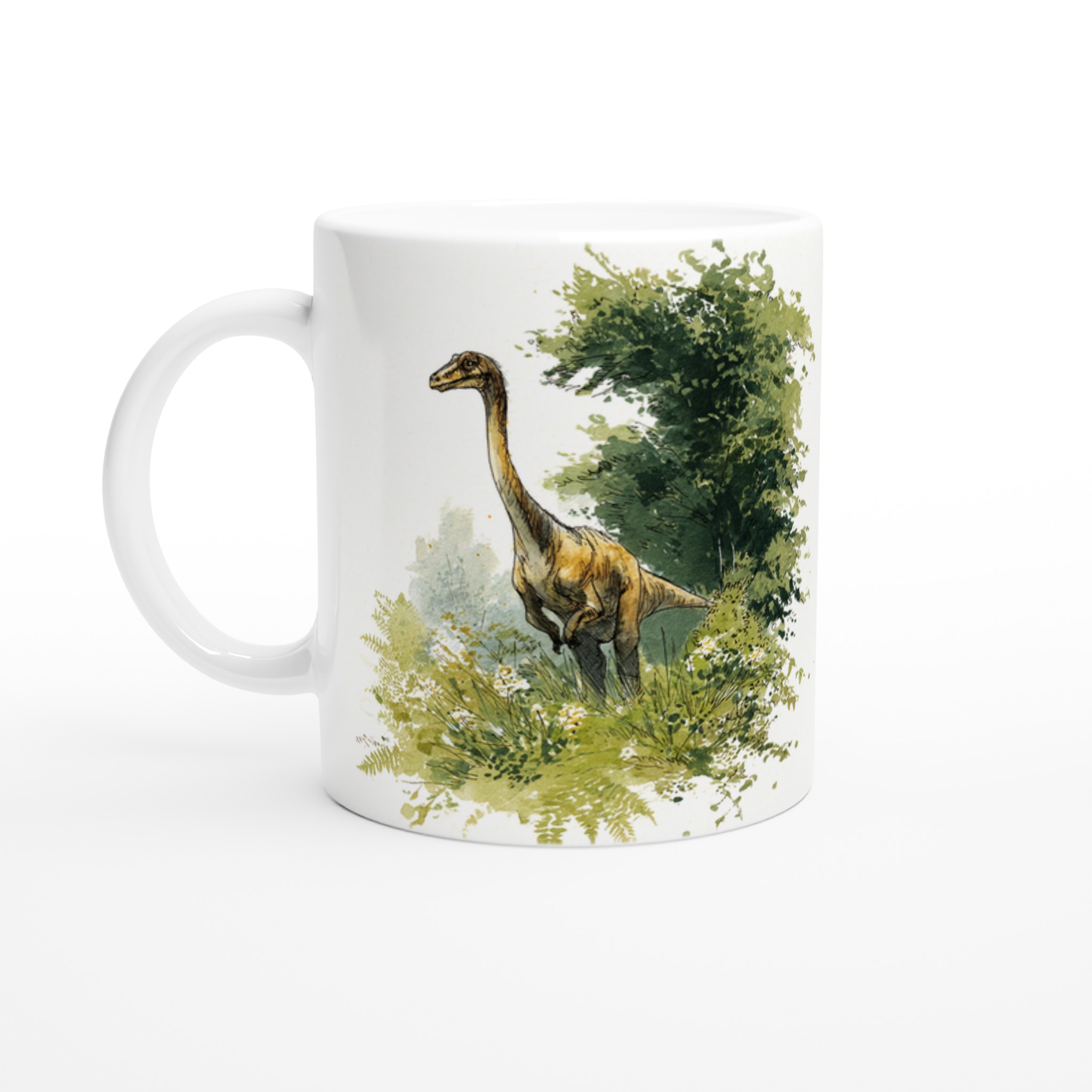 Dinosaurie i Akvarell 11oz Keramisk Mugg – Välj bland 7 Livfulla Färger! 1 d1cf1ba3-5773-4688-a54d-847893ab070e