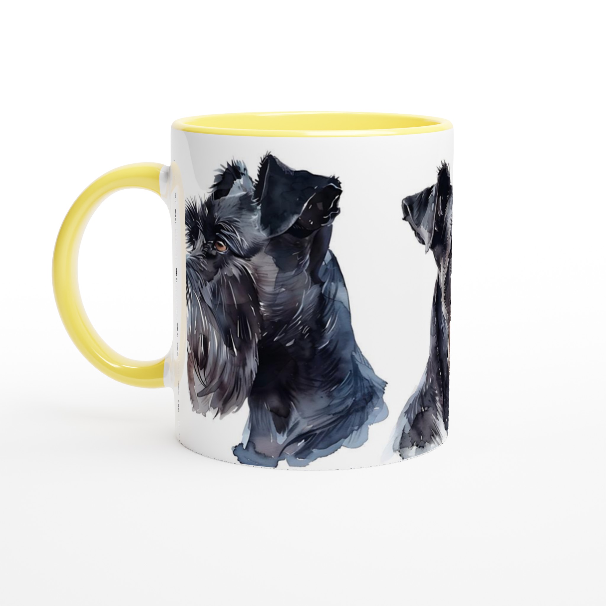 Svart Schnauzer Akvarell Mugg - Personlig 11oz Keramikmugg i Valfri Färg 3 d1f4278f-dbe1-4bb9-9e8c-774334f552be