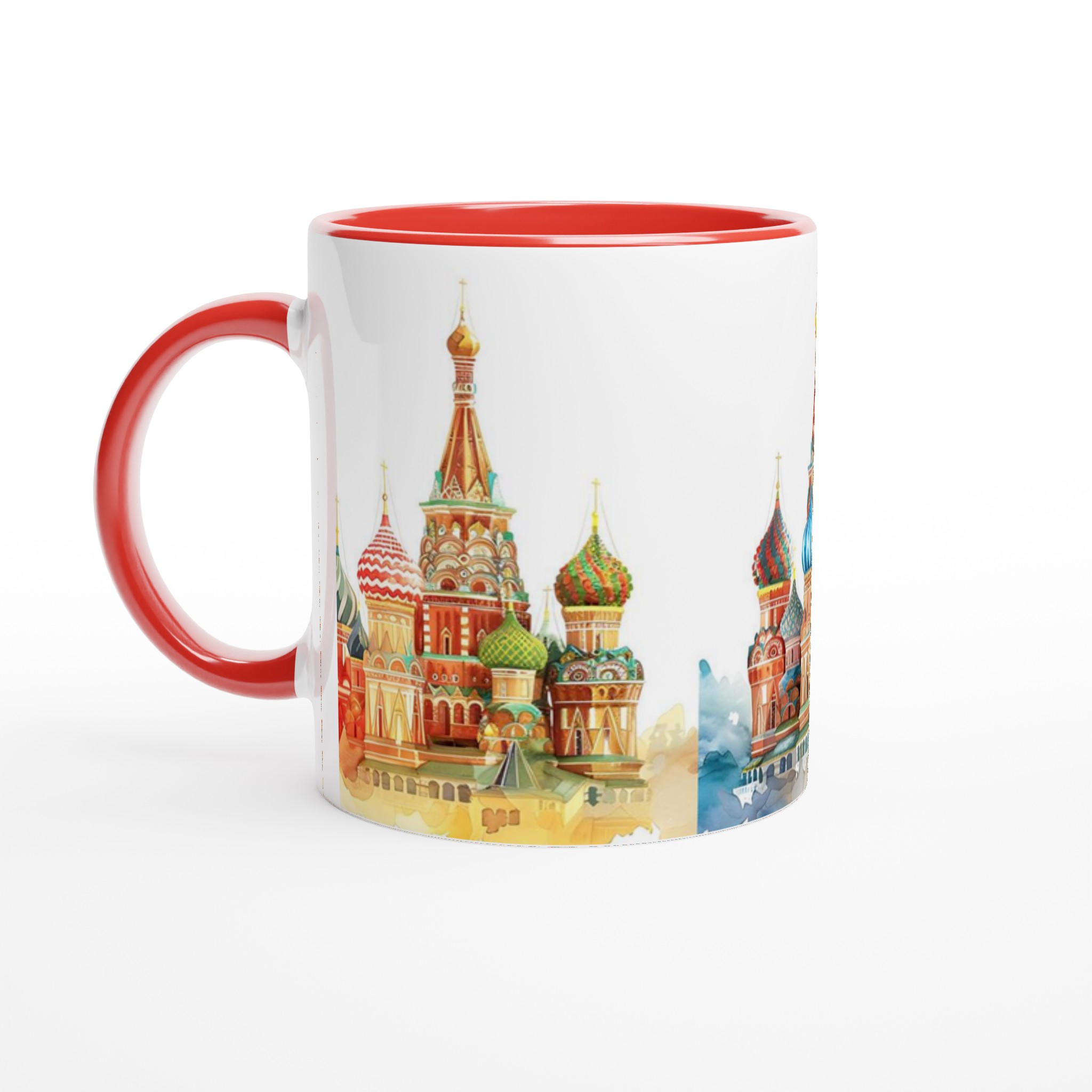 Färgglad St. Basil-akvarellmugg – 11oz premium keramik i ditt val av 7 nyanser 2 d216d8d6-cb63-4457-990f-83fb364d9994