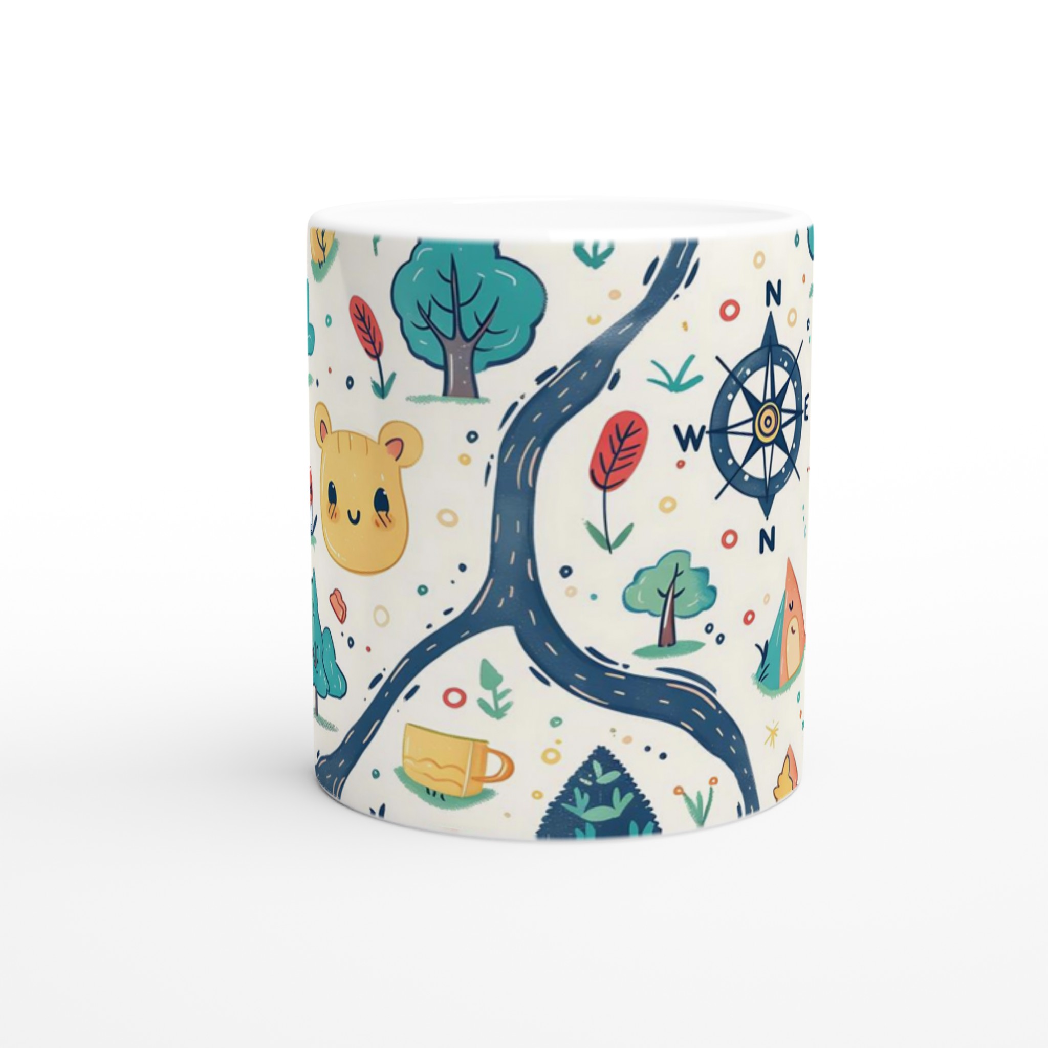 Äventyrlig Mugg med Söta Djur & Natur Motiv – 11 oz Keramisk Kaffe- och Temugg i 7 Färger 8 d217448d-e004-4b72-bc65-f6bfea876f16