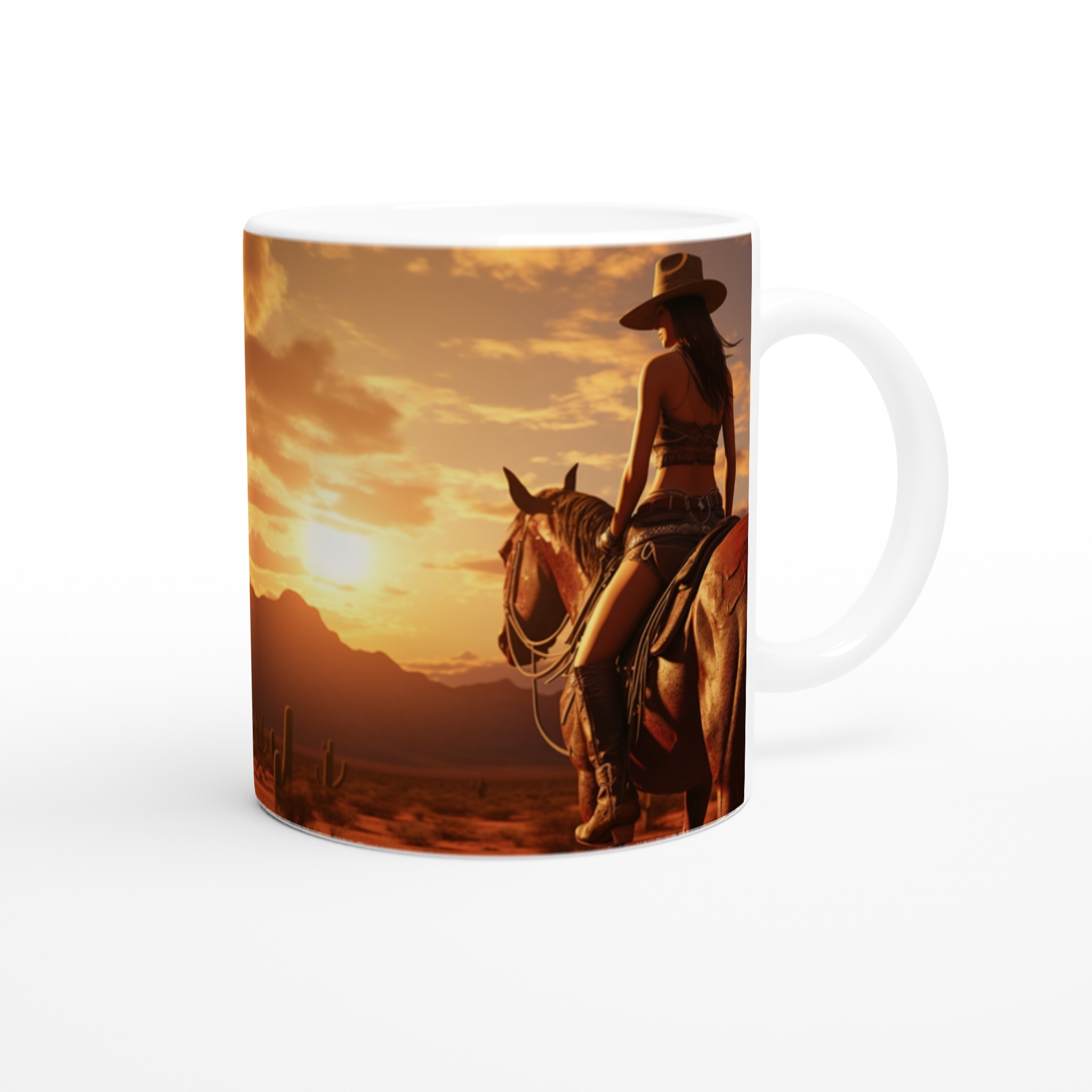 Western Sunset Riders – 11oz Keramikmugg i ditt val av sju livfulla färger 9 d250f02d-9398-4151-8d77-fa5341435136