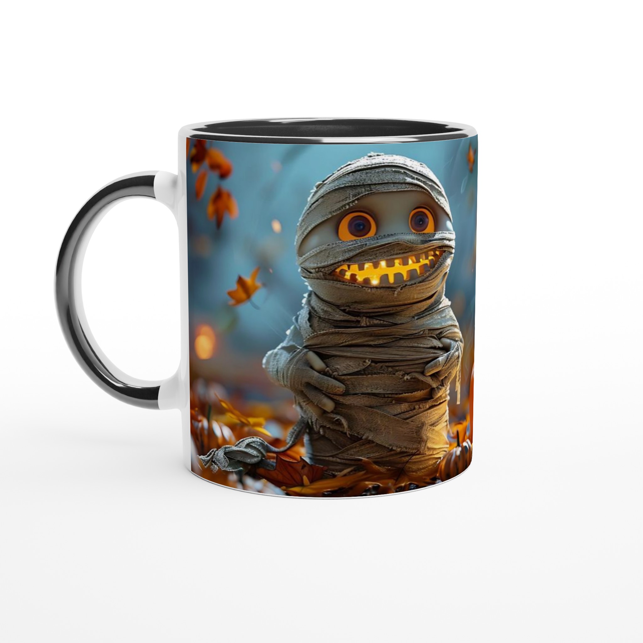Söt Mummie & Pumpalykta 11oz Keramisk Mugg – Perfekt för Halloween & Mysiga Höstkvällar i Valfri Färg! 7 d2a26eb5-7e8f-443e-b4f0-4c484e9d9c4d