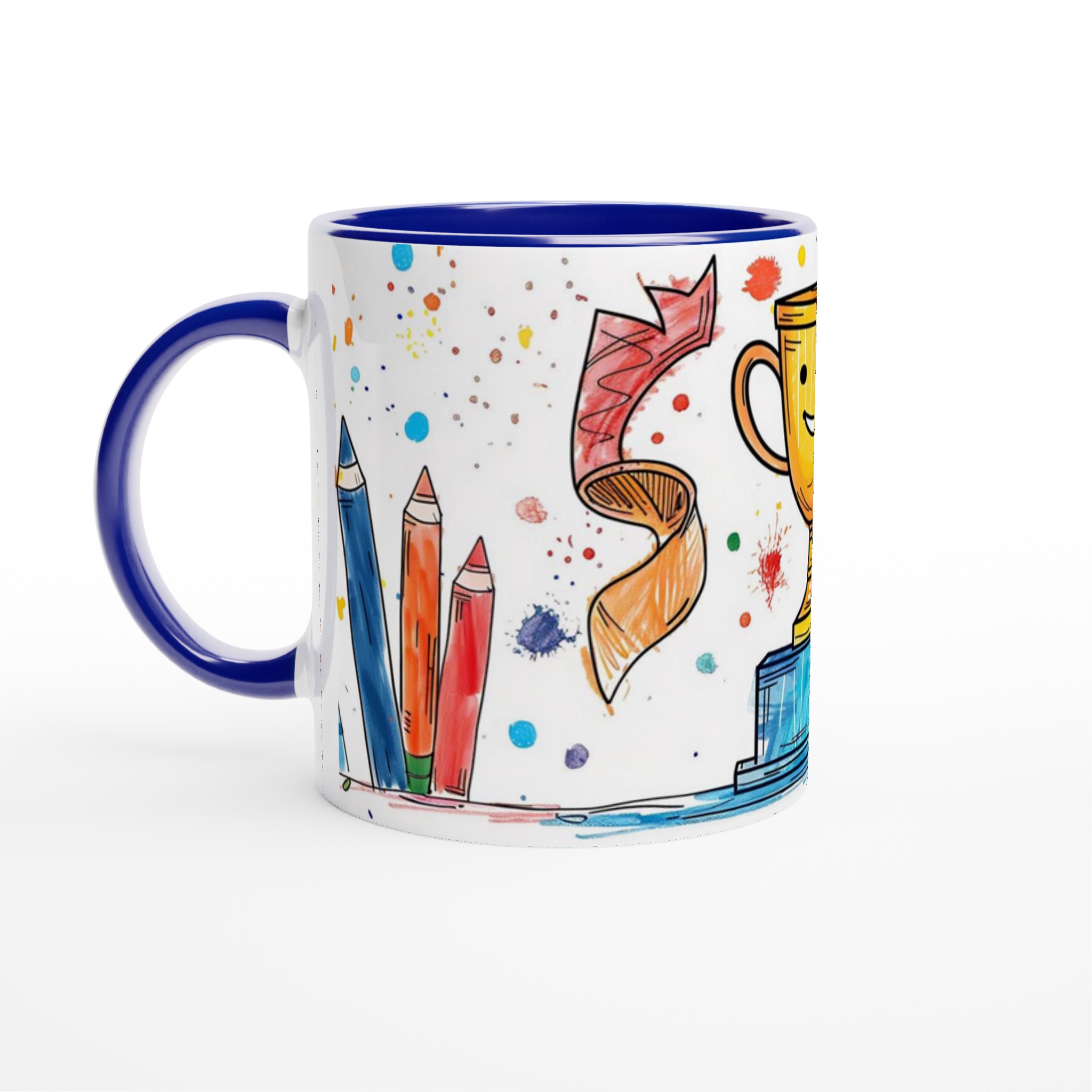 Vinnarmugg med Glad Trofé & Färgsprakande Krita Design – 11oz Keramisk Mugg i Valfri Färg! 4 d2bd4d91-b4cf-4ec8-9dd3-b15dd7ac1074