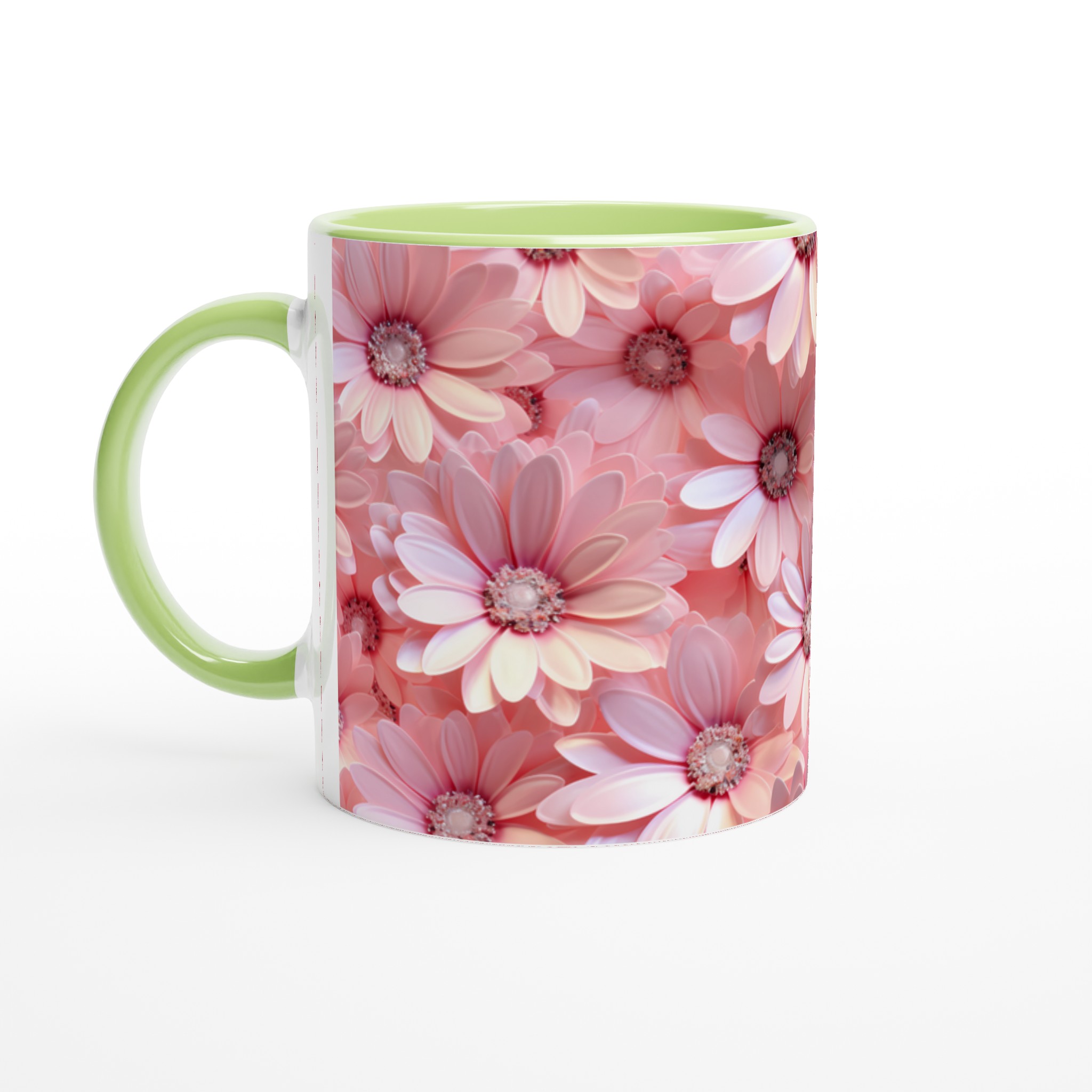 Elegant Vit 11oz Keramisk Mugg med Drömskt Rosa Blomstertryck – Välj Din Färg 3 d2d0d11a-a7c4-4b0e-9a65-2d4fc774a937