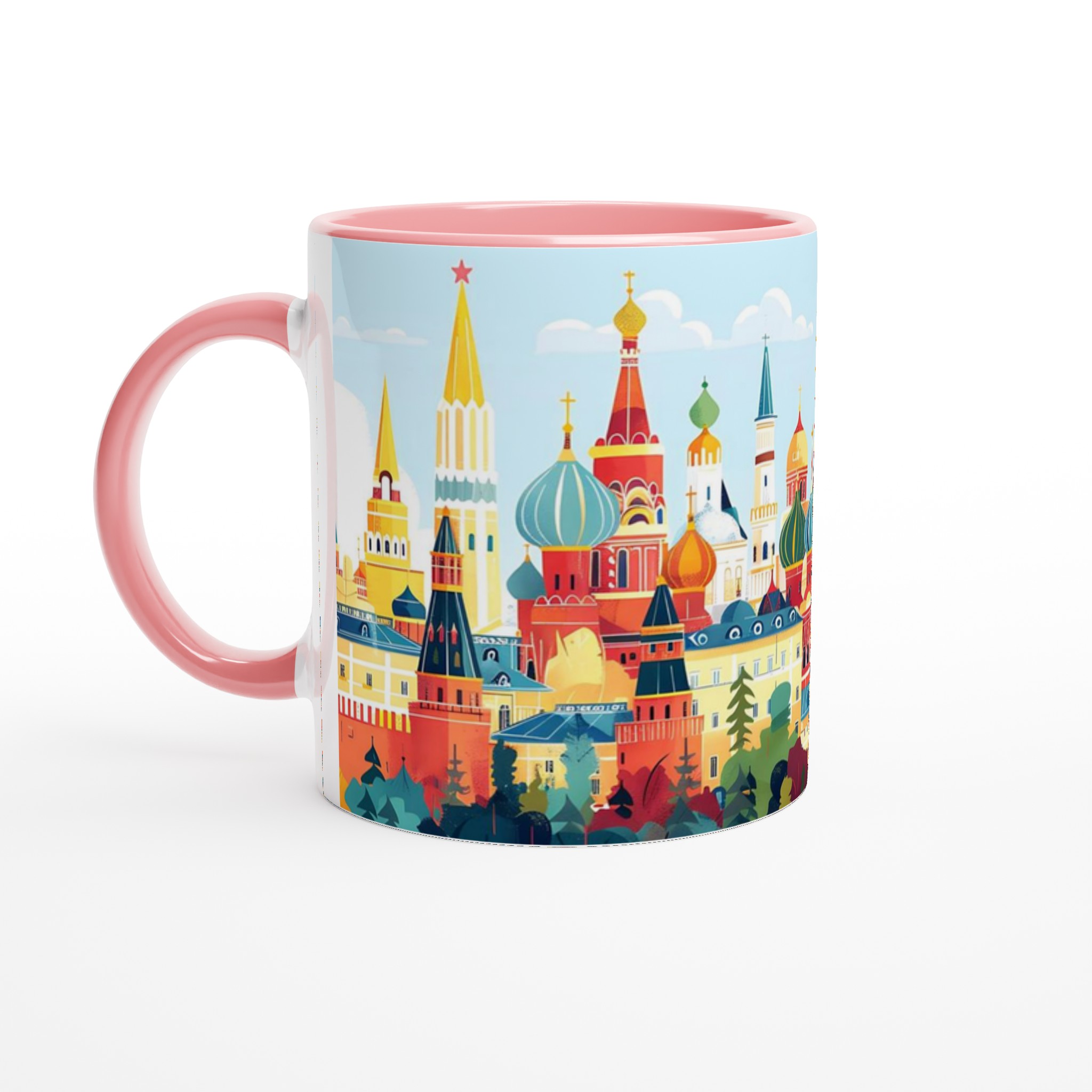 Mångfärgad Moskva Skyline Mugg – 11oz Keramik för Kaffe & Te i Flera Färger 6 d2d5d882-06c6-4129-a8d2-e2116422ea06