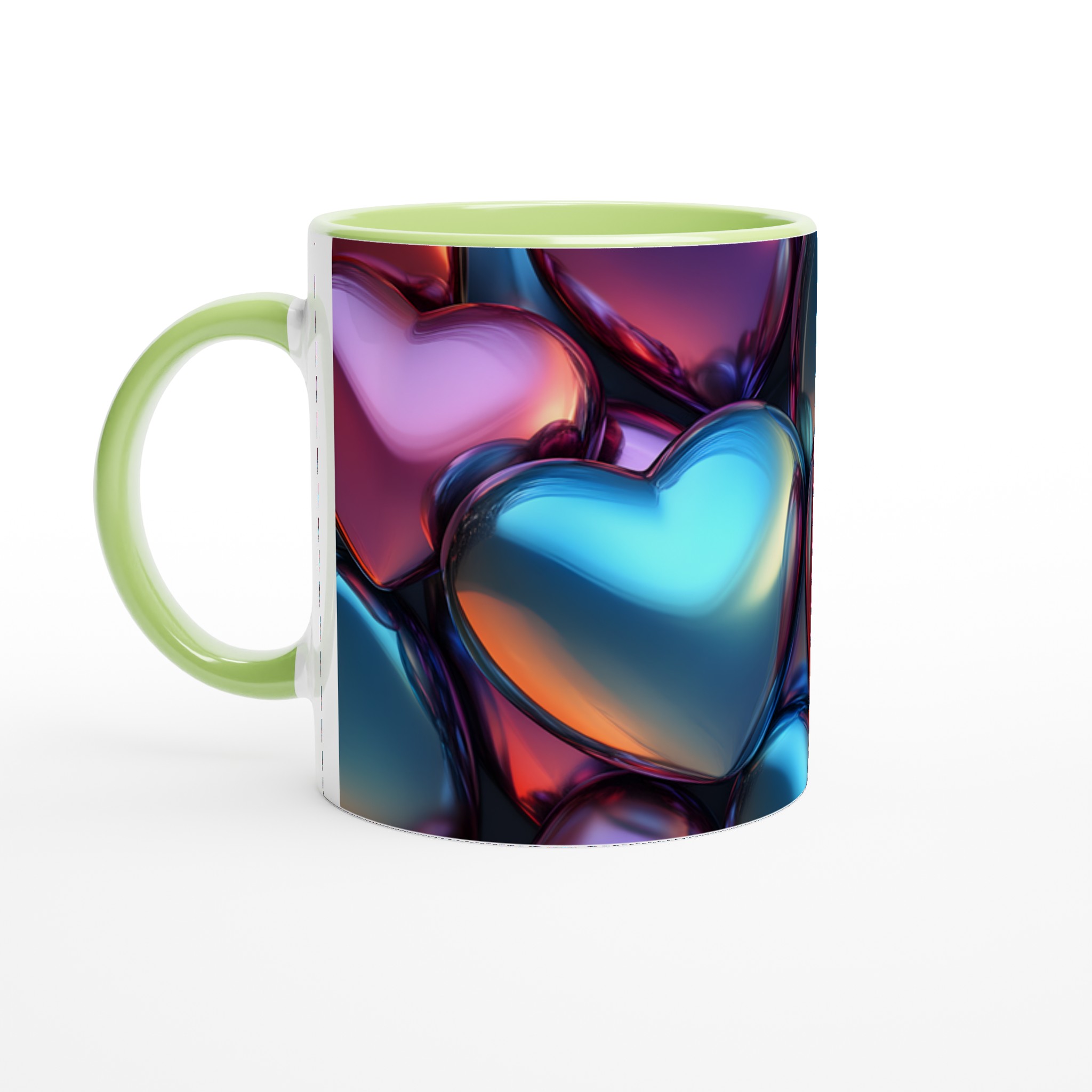Kärlekens Färgspel Keramisk Mugg - 11oz Vit för Levande Tryck 3 d2ecd019-f7a7-4de1-8e92-918b431513c5