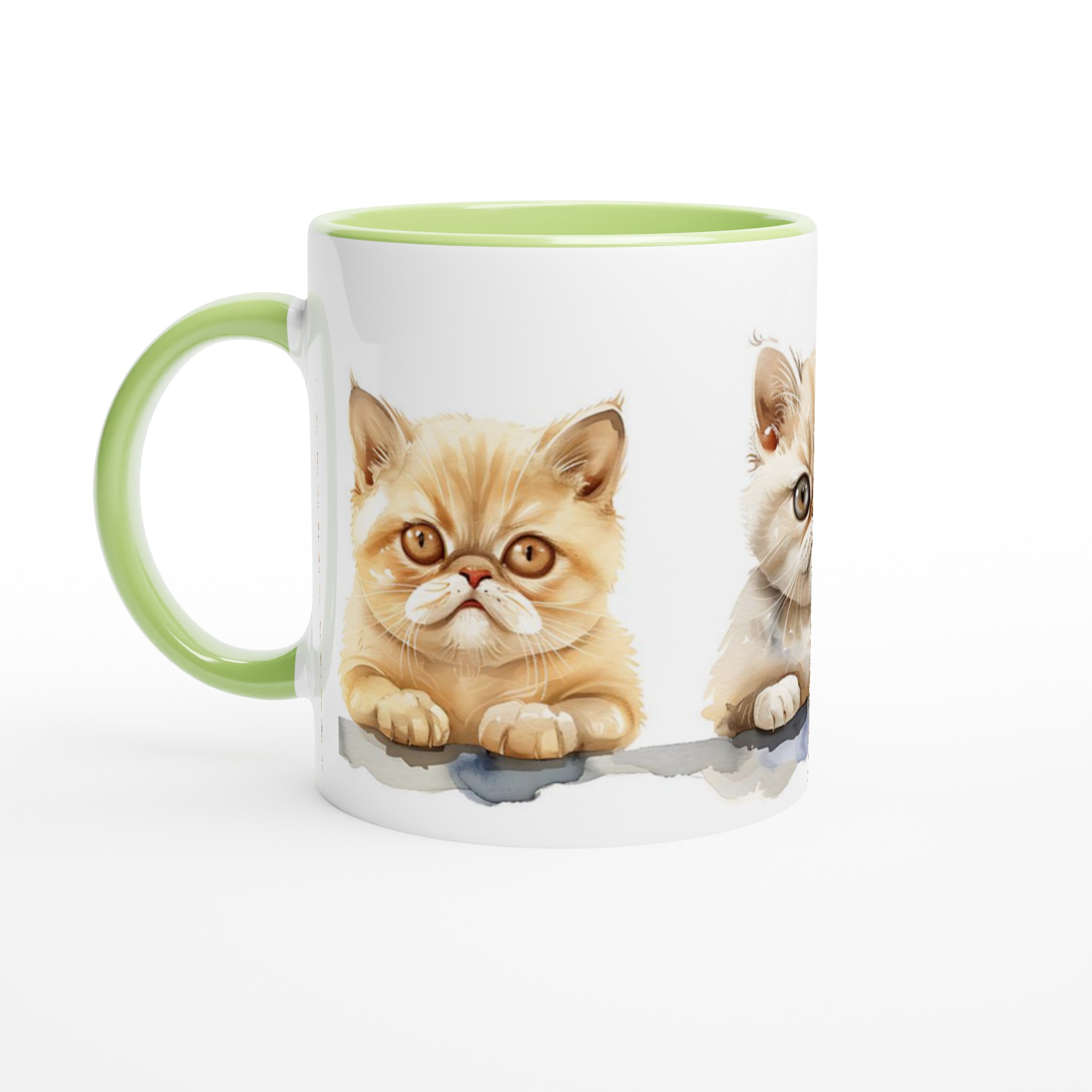 Söta Vattenfärgs Katter 11oz Keramisk Mugg – Personlig Kaffemugg i Ditt Val av Färger 3 d2fc1d68-115f-4179-ad0a-0138b10c7cb6